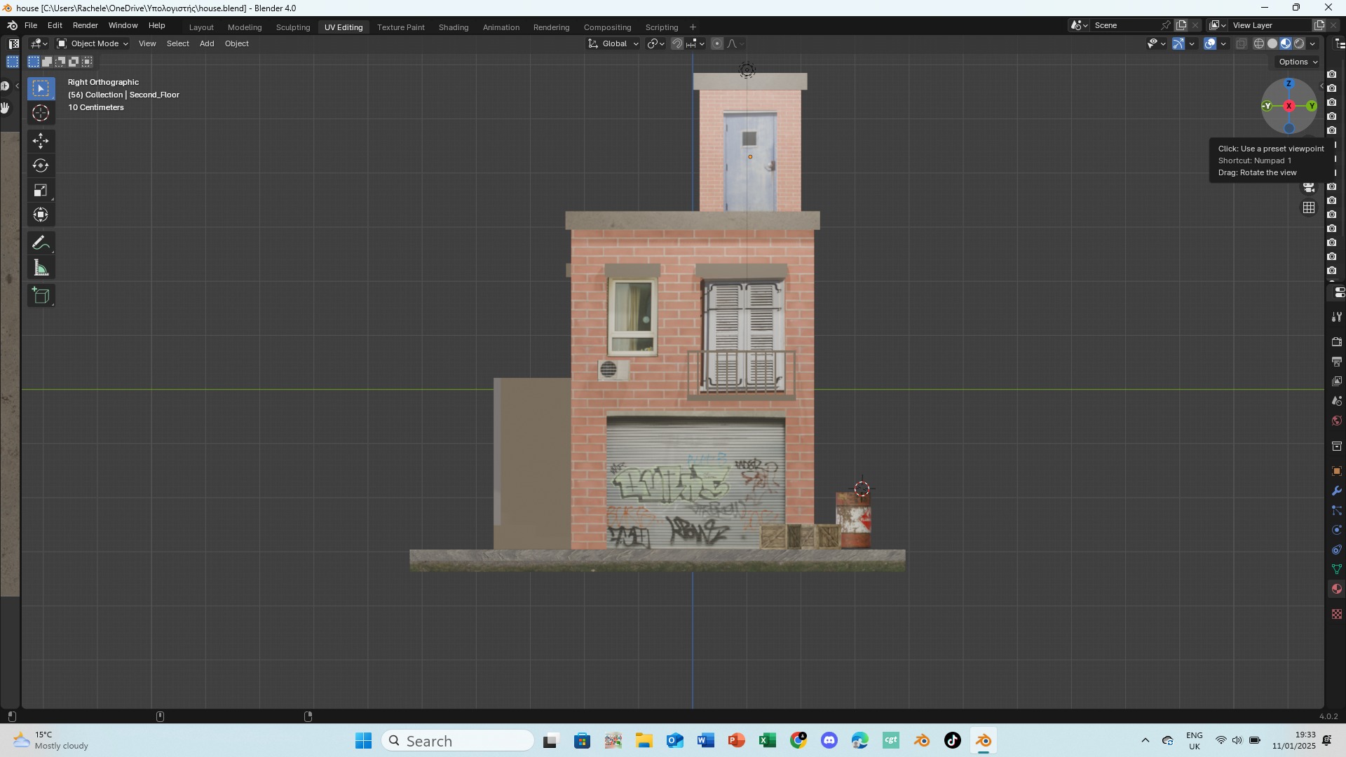 House Low-poly 3D model_5