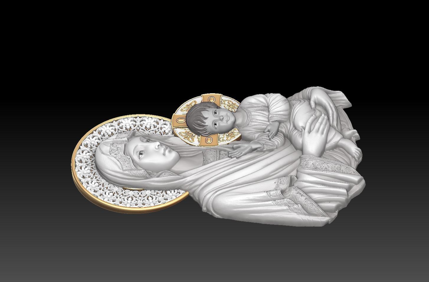  Virgin Mary Panagia 3D print model_1