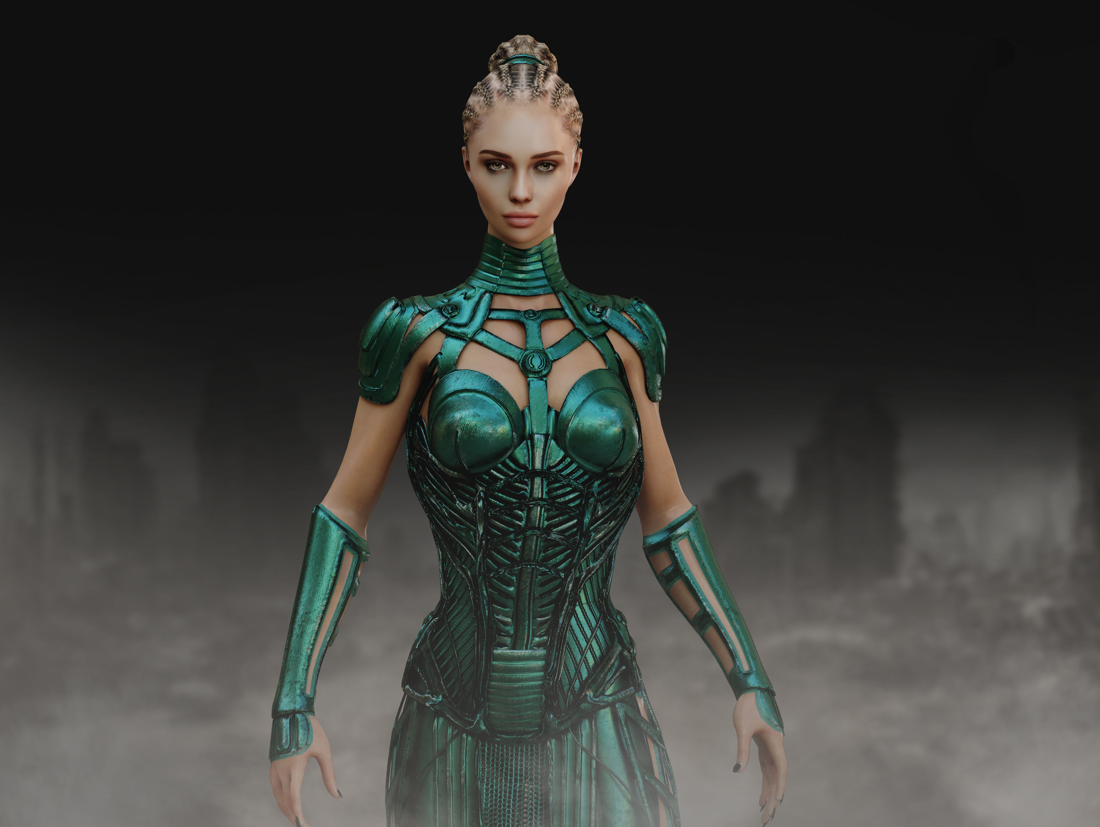 Anunnaki Low-poly 3D model_10