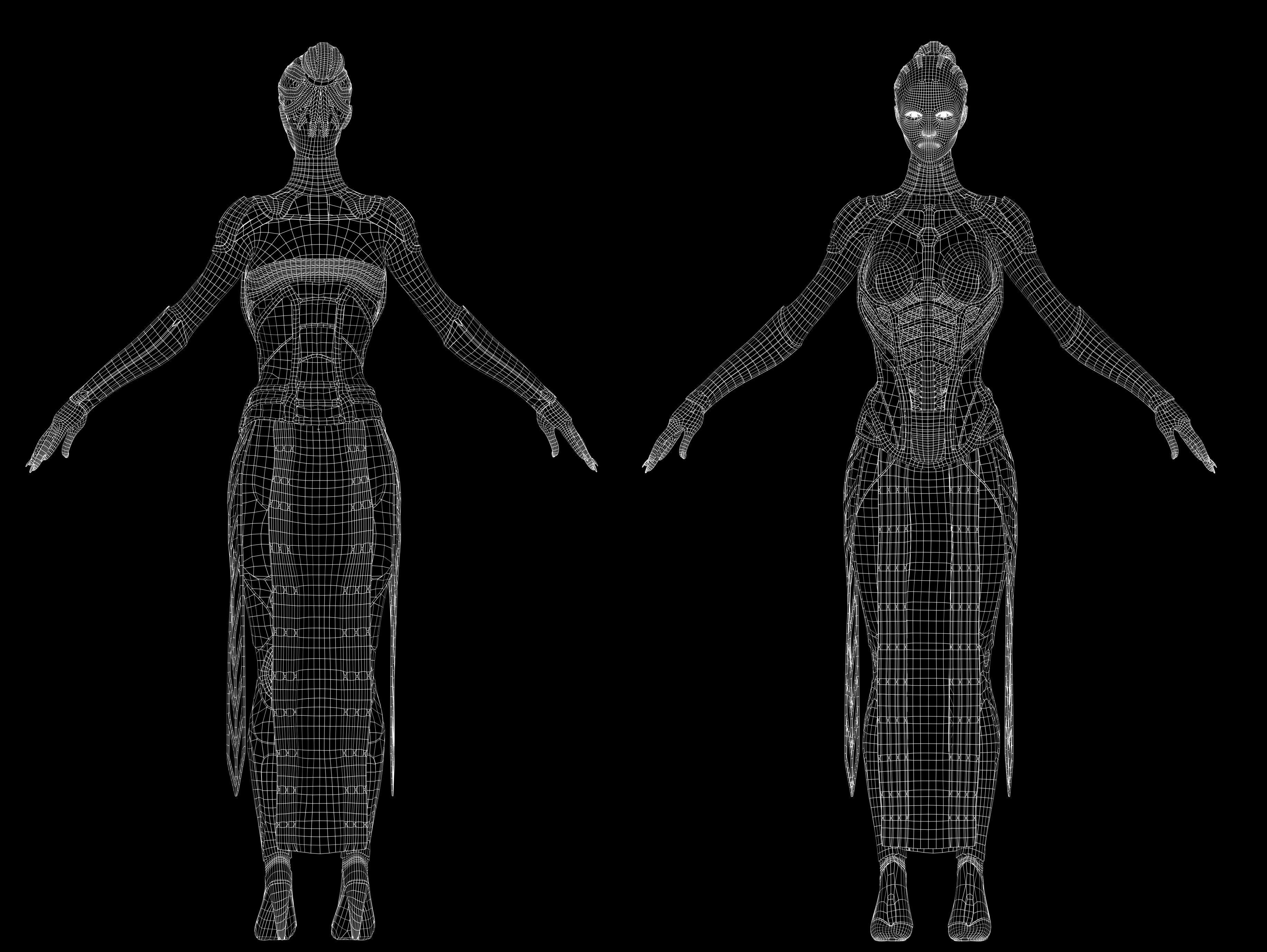 Anunnaki Low-poly 3D model_14