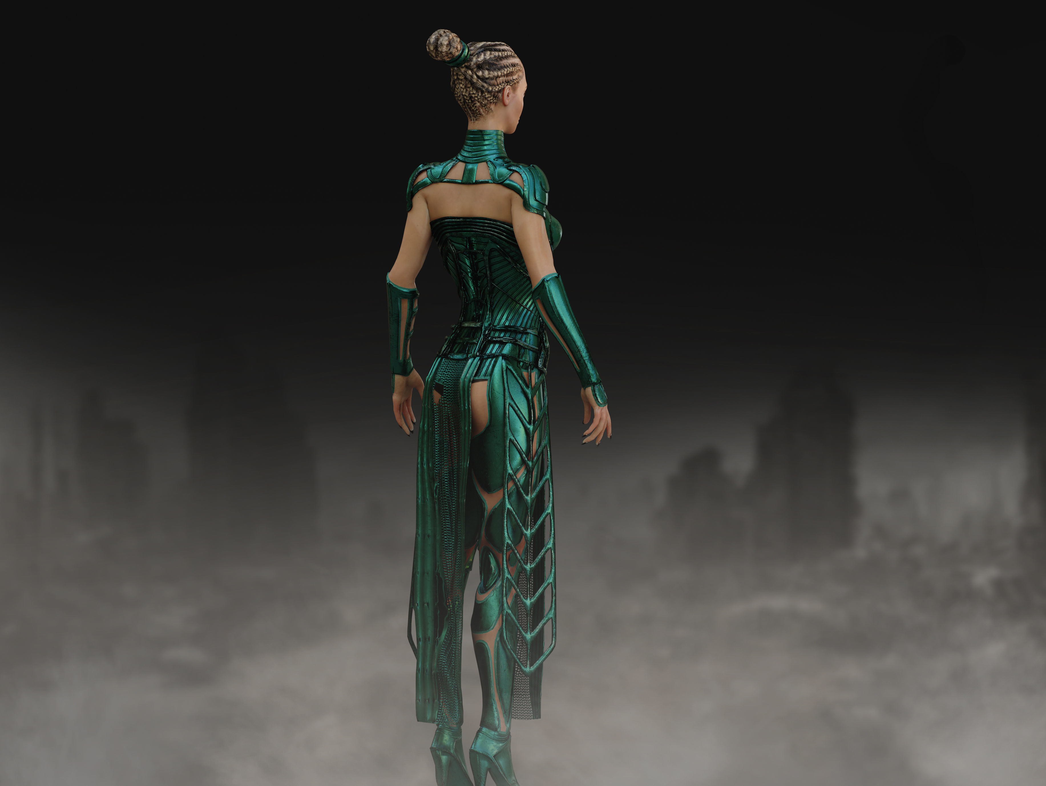 Anunnaki Low-poly 3D model_4