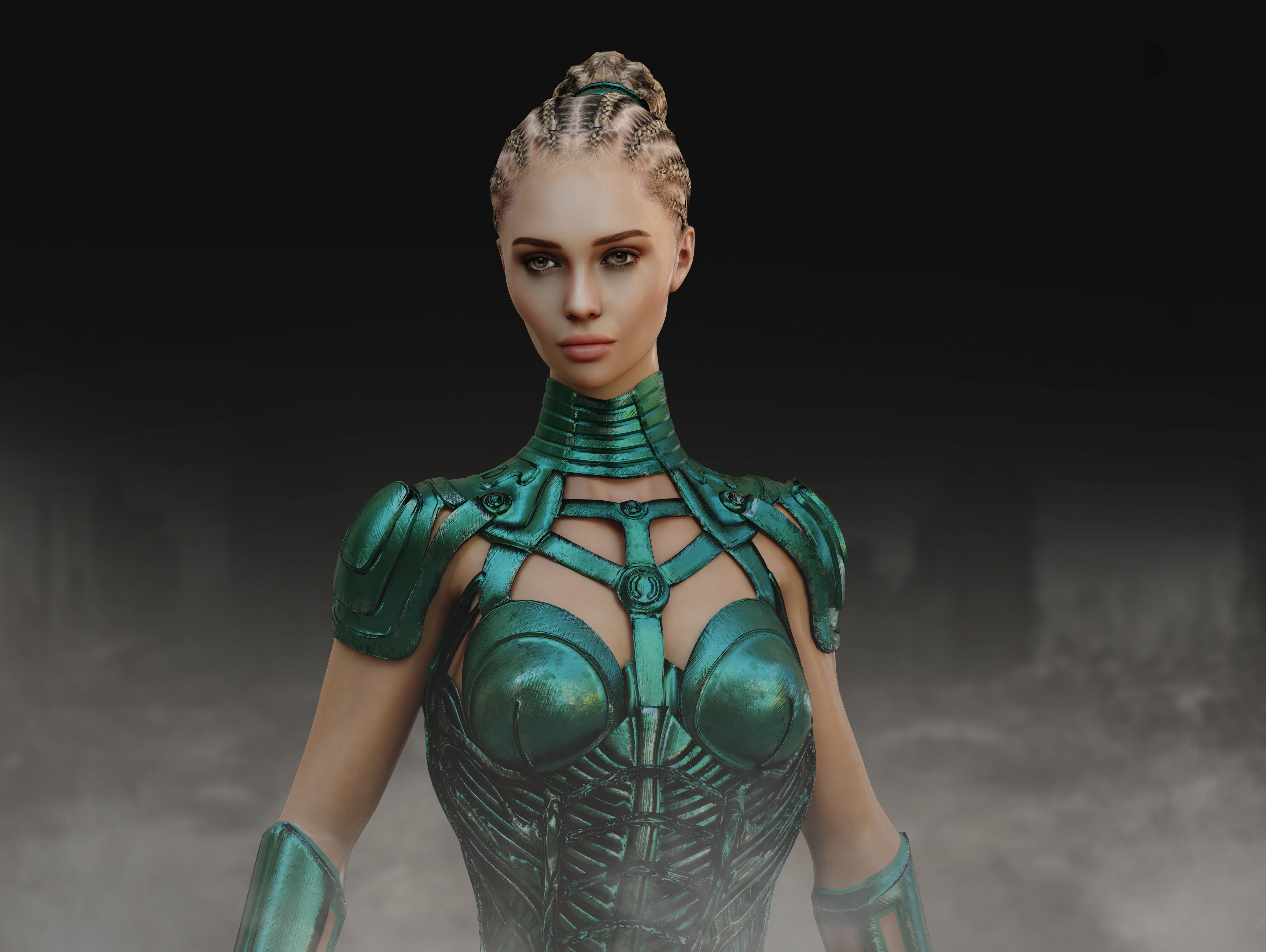 Anunnaki Low-poly 3D model_3