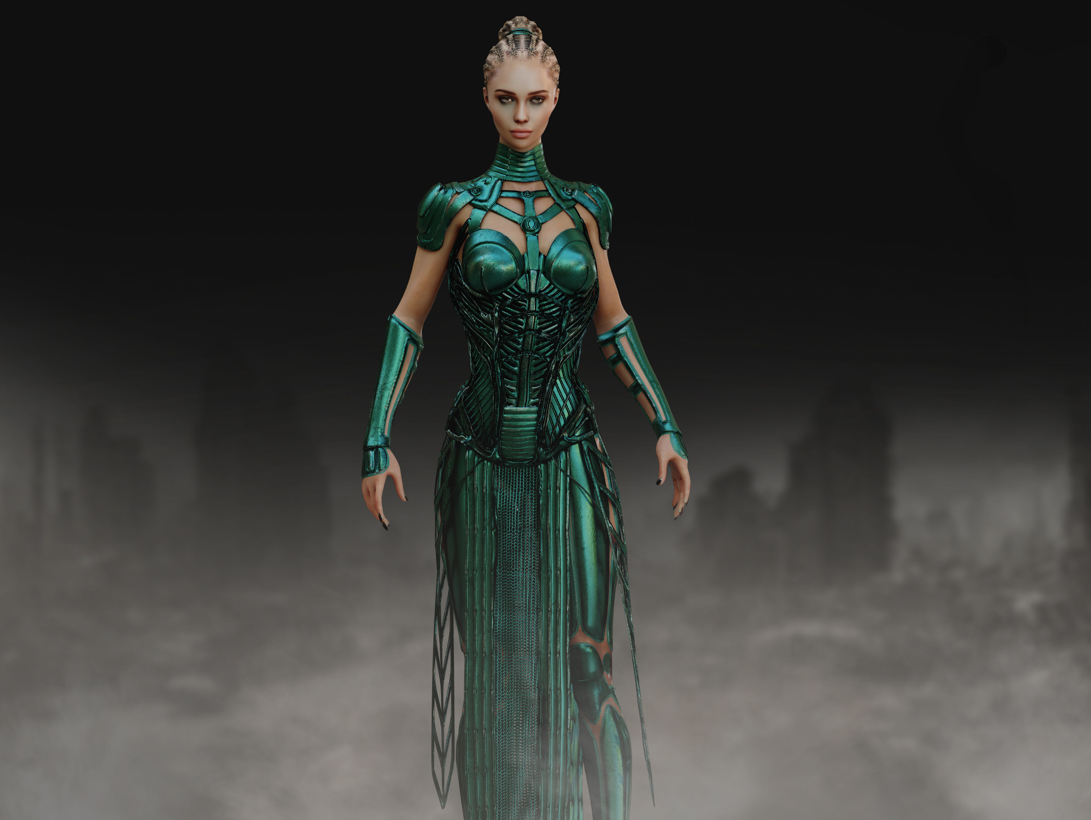 Anunnaki Low-poly 3D model_2