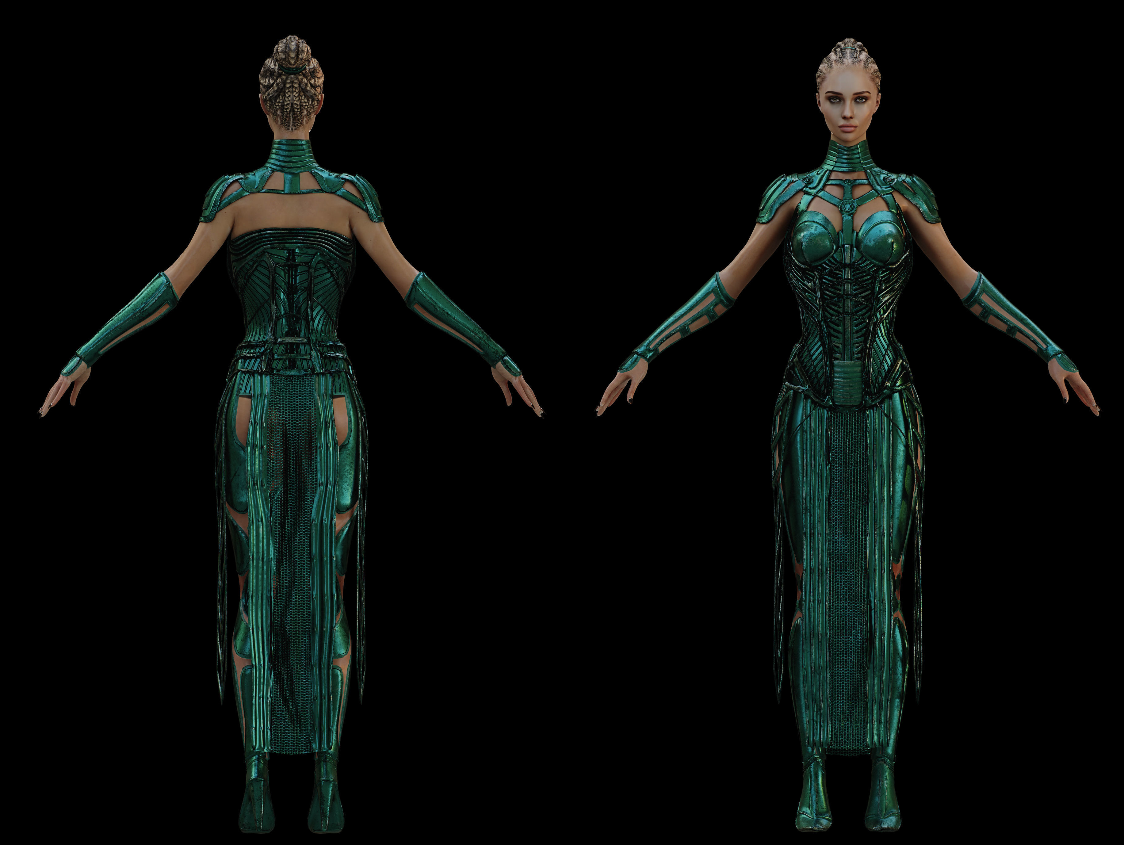 Anunnaki Low-poly 3D model_13