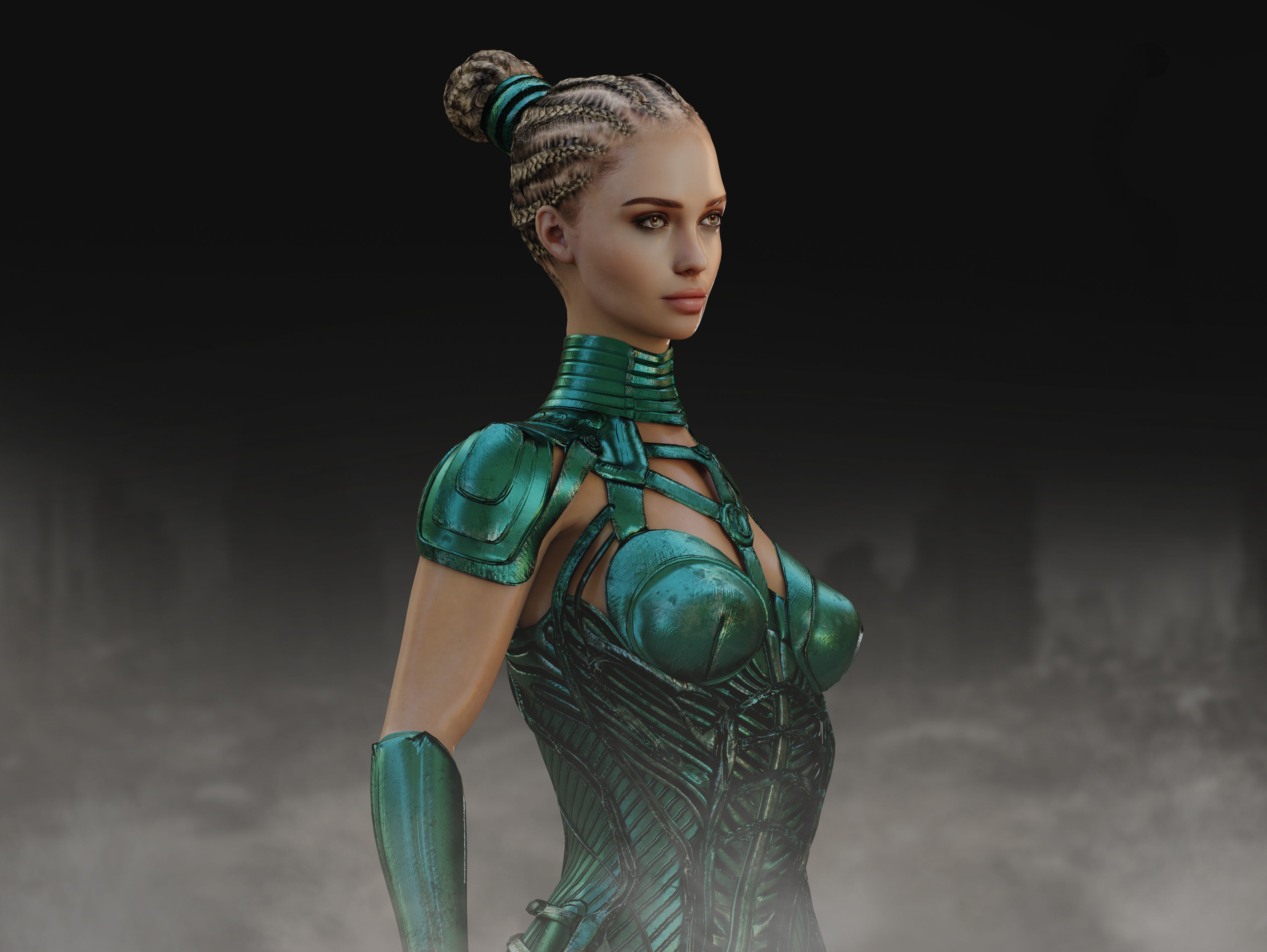 Anunnaki Low-poly 3D model_9