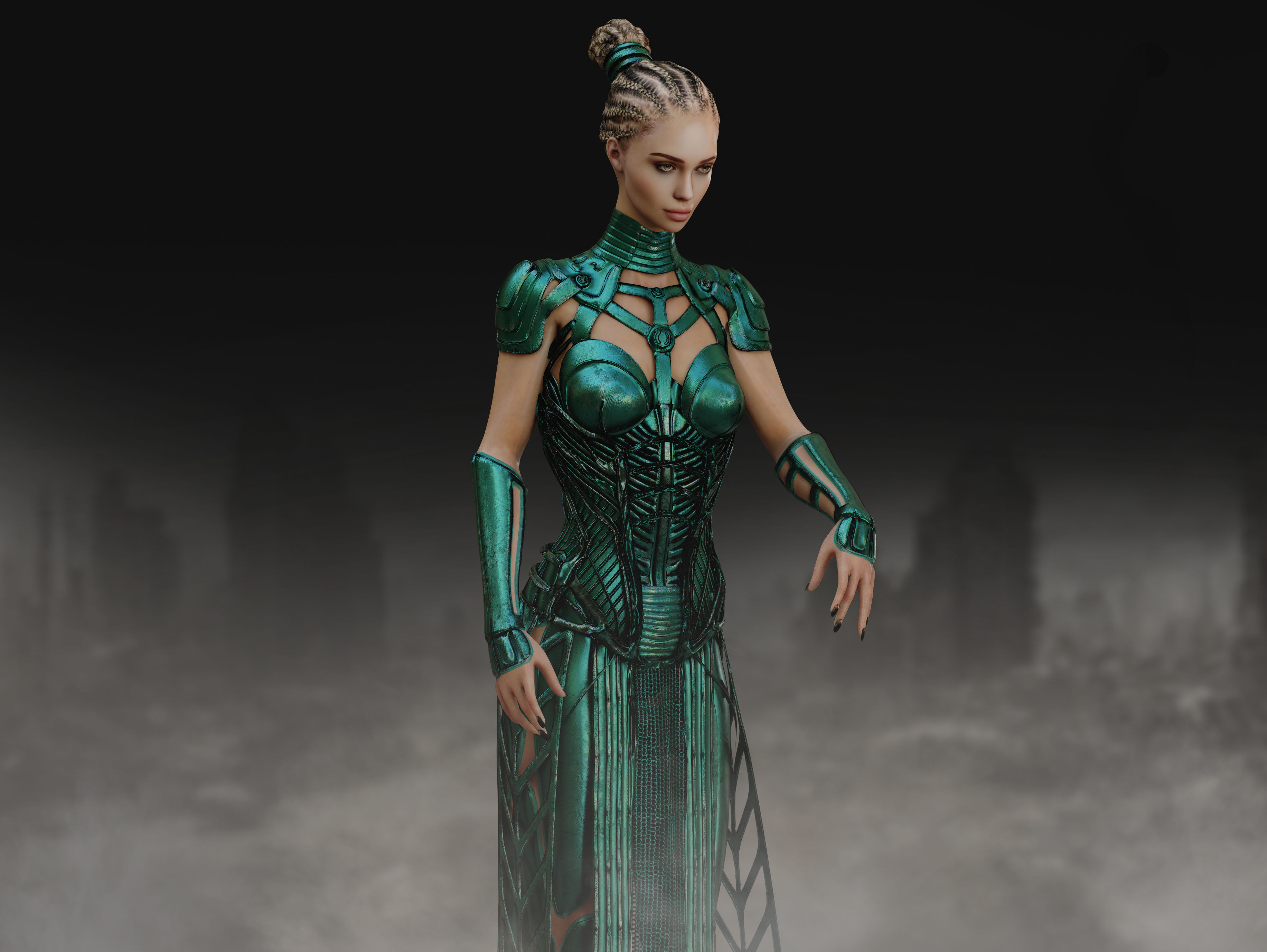 Anunnaki Low-poly 3D model_11