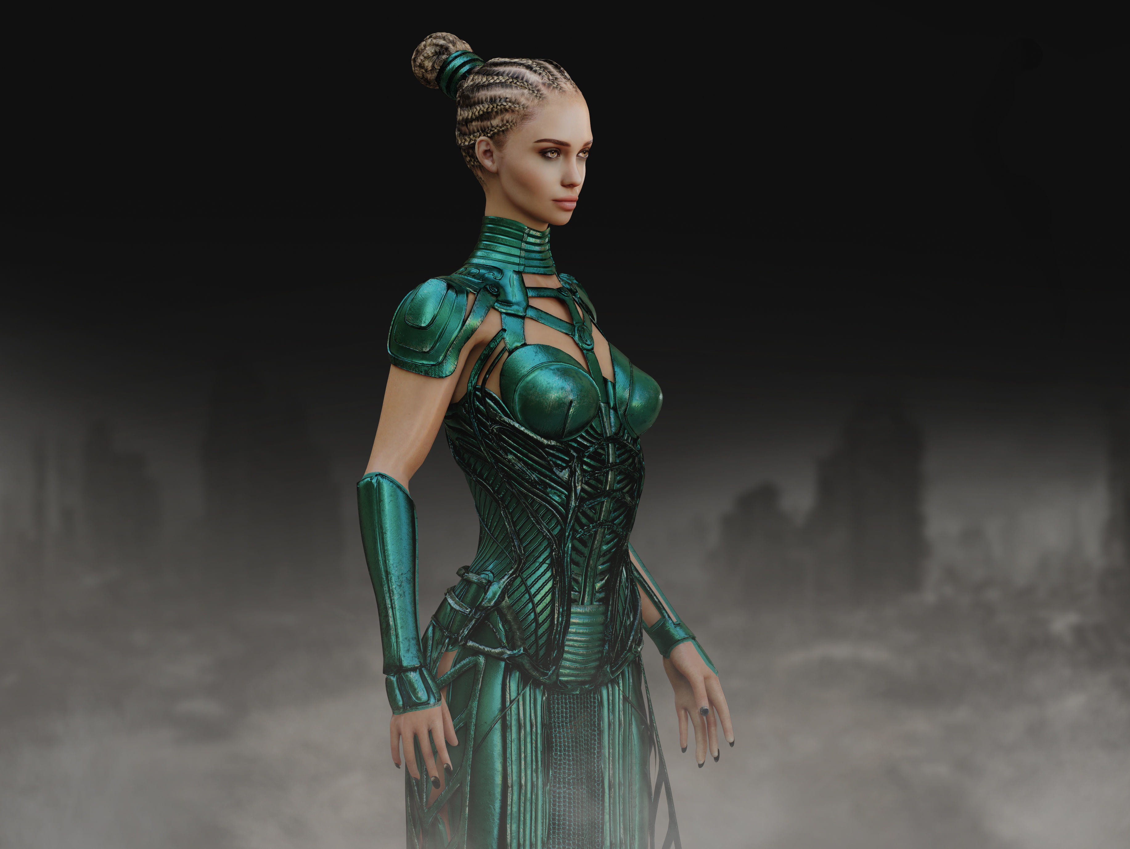 Anunnaki Low-poly 3D model_7