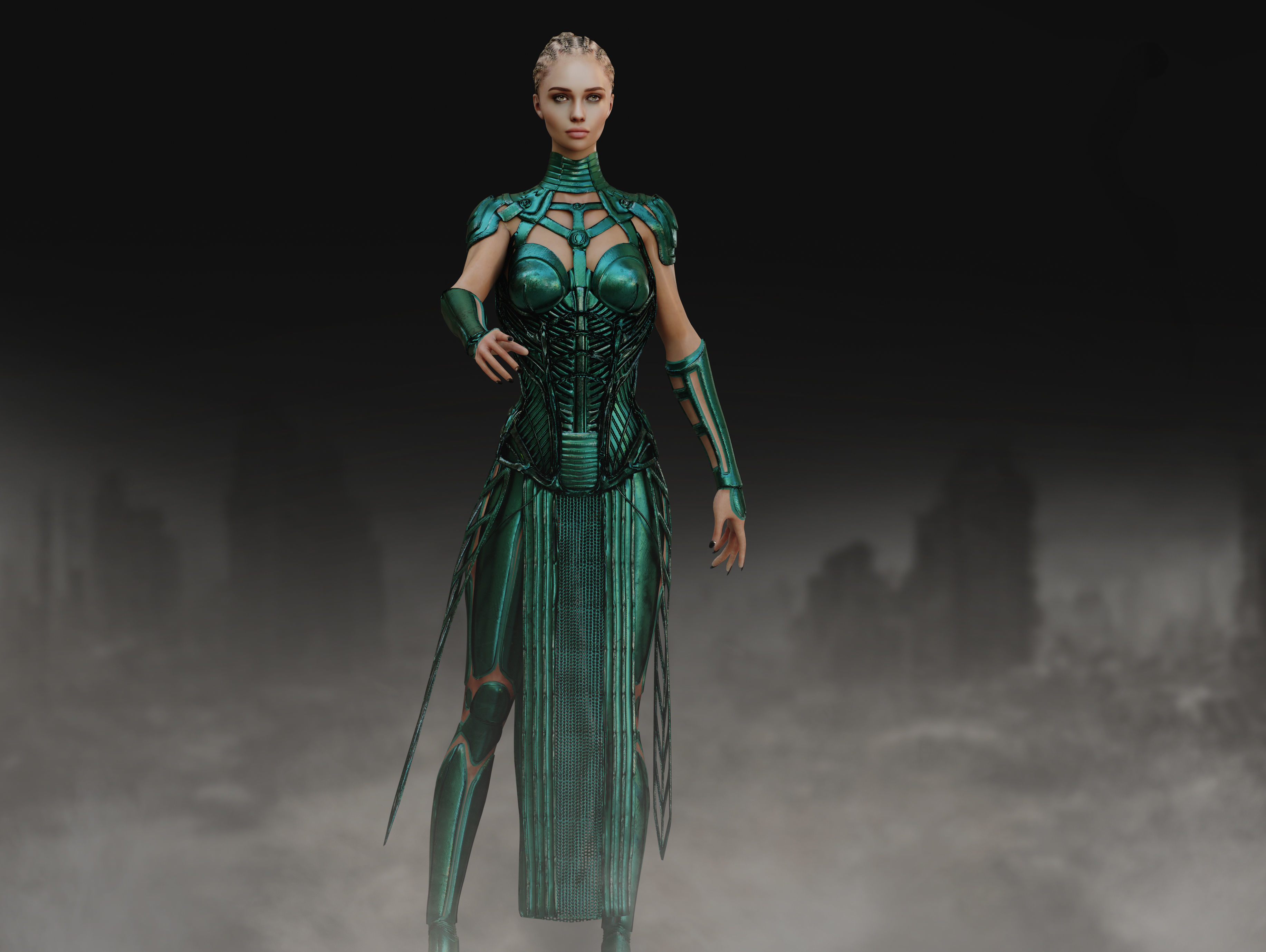 Anunnaki Low-poly 3D model_5