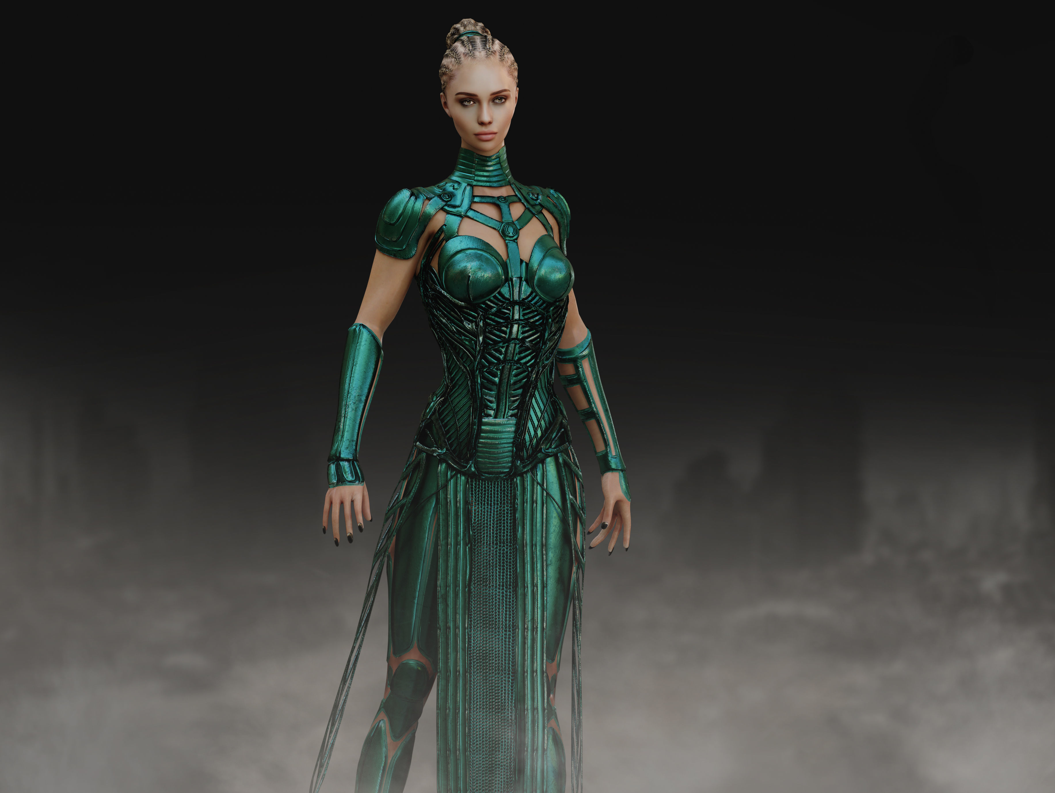 Anunnaki Low-poly 3D model_6