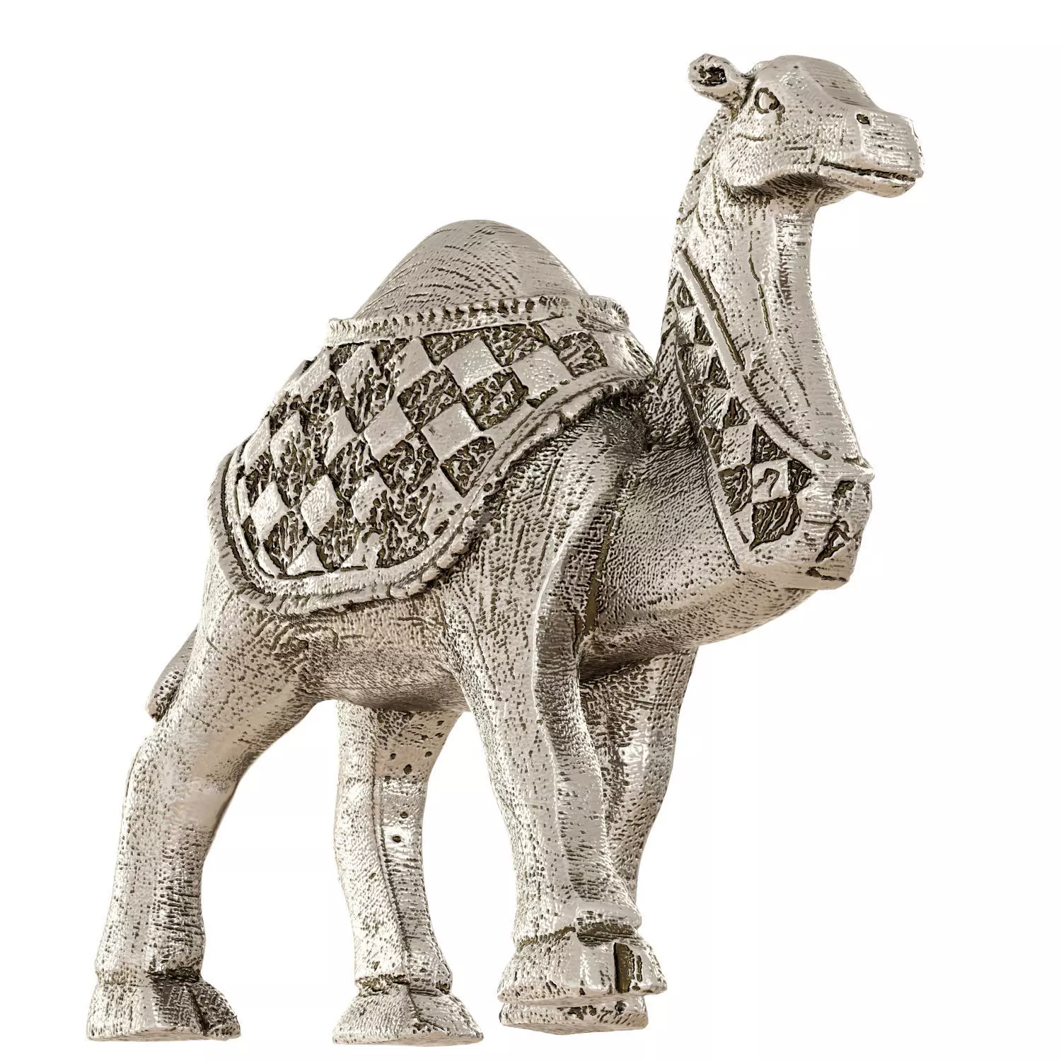 Egyptian figurine of a one-humped camel 3D model_0