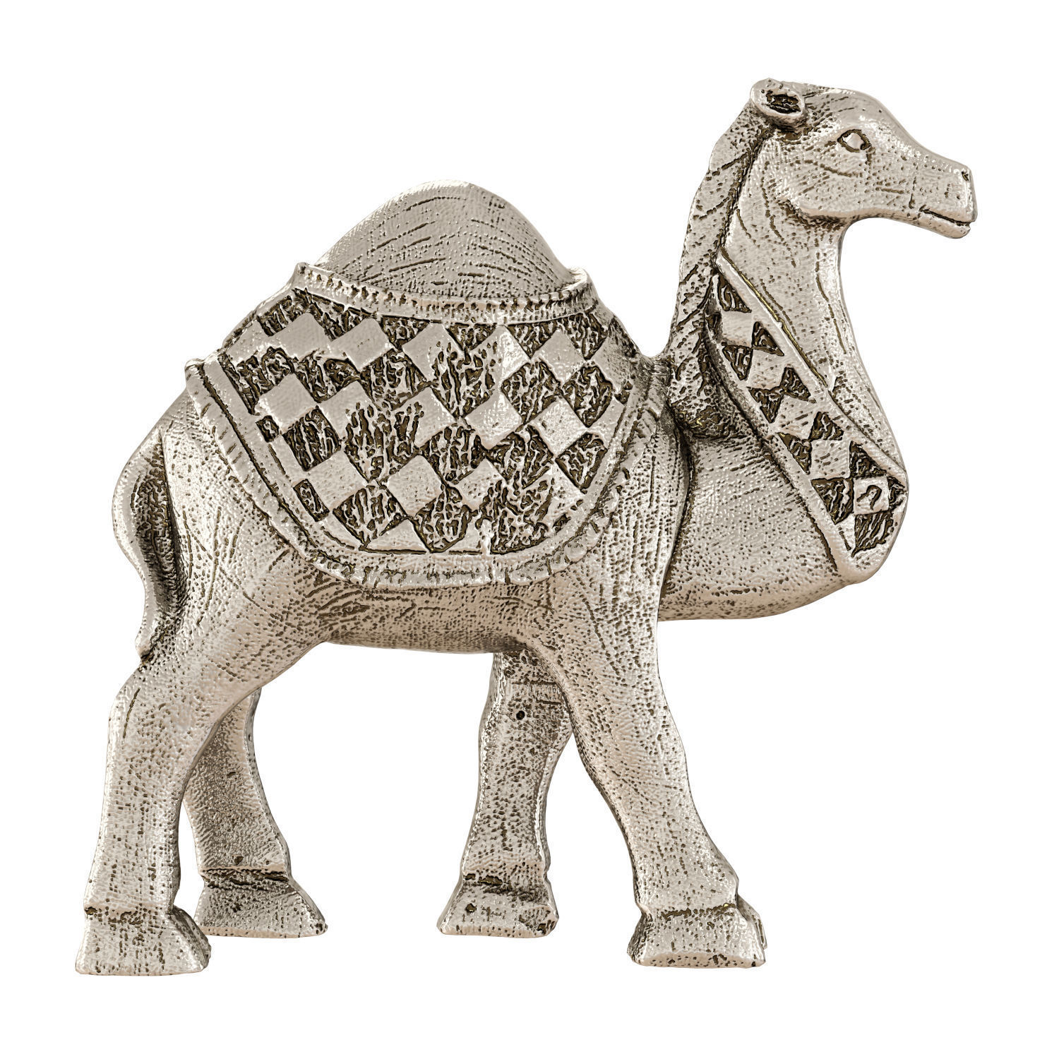 Egyptian figurine of a one-humped camel 3D model_4
