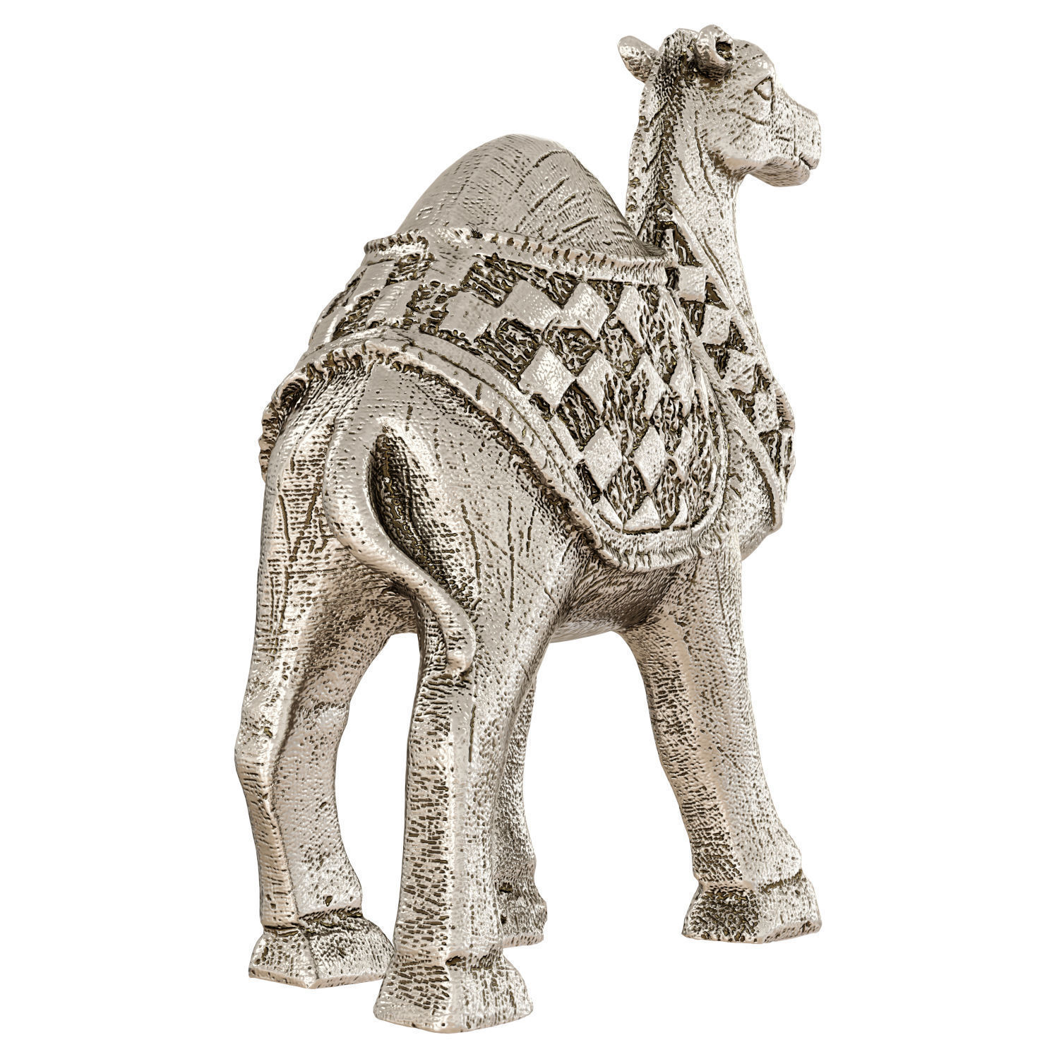 Egyptian figurine of a one-humped camel 3D model_3