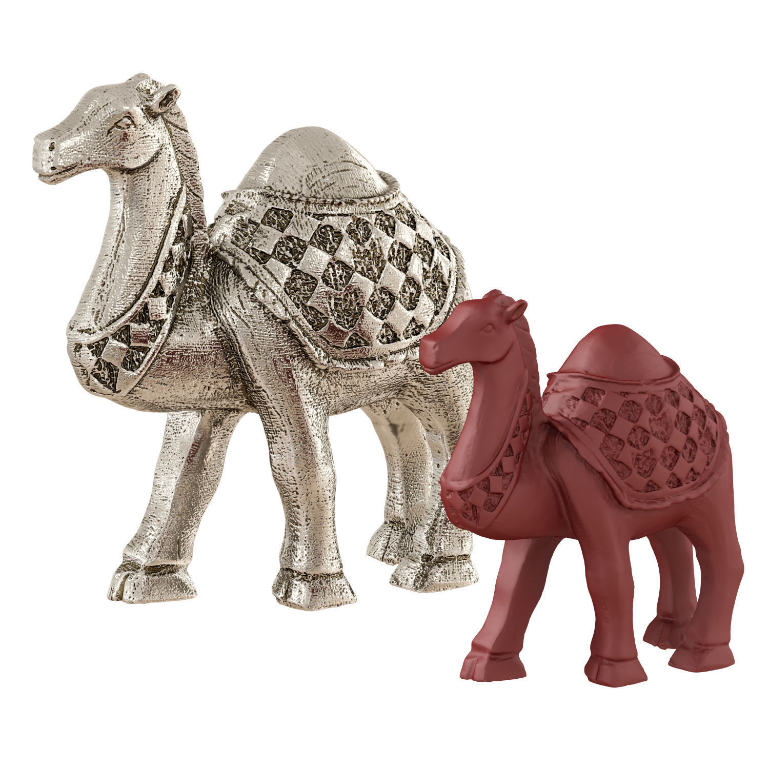 Egyptian figurine of a one-humped camel 3D model_2