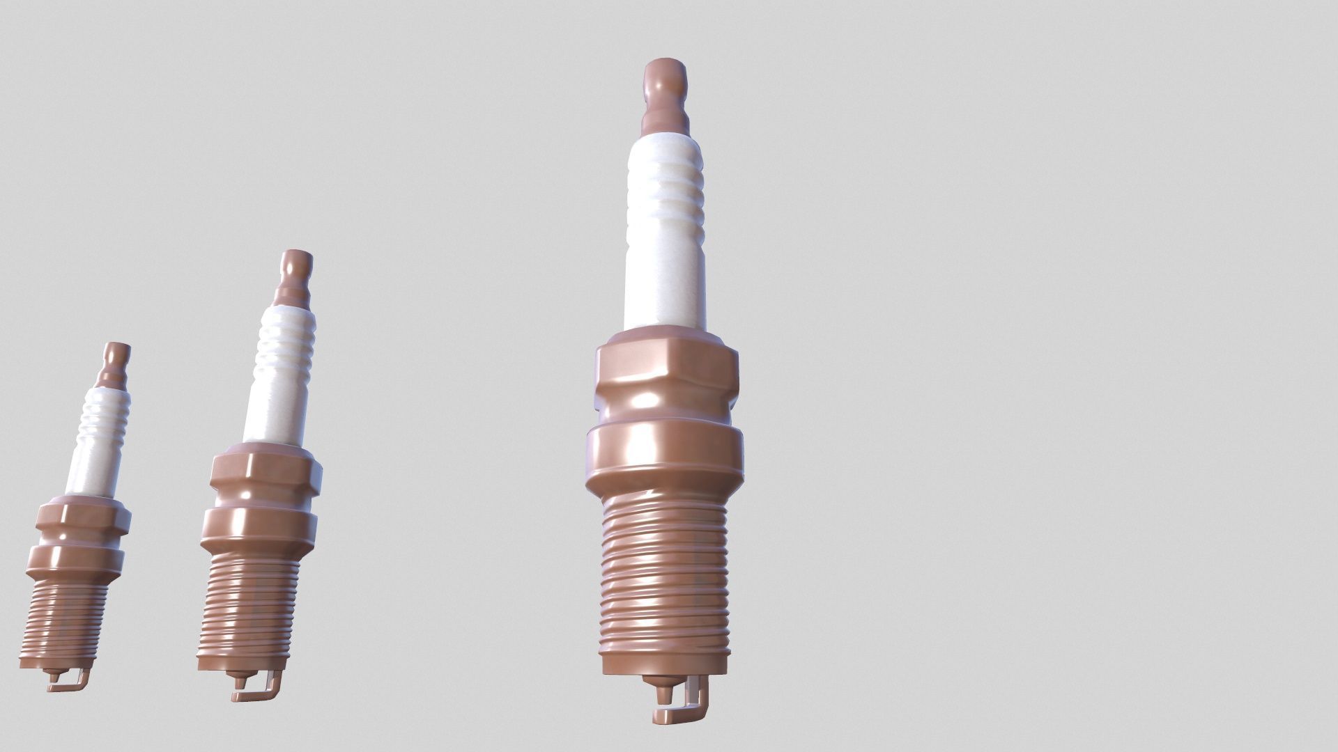 Spark Plug New Low-poly 3D model_8