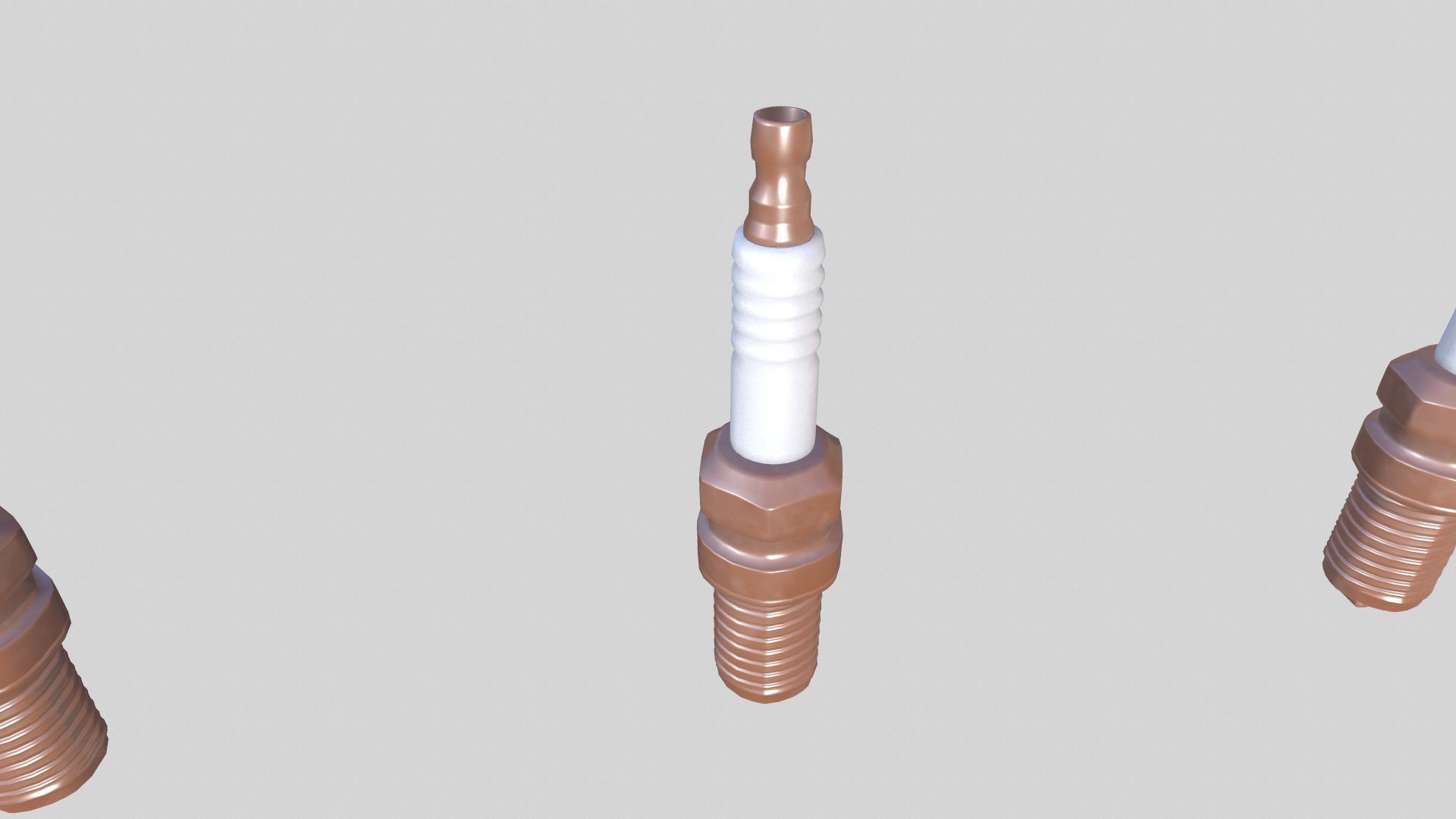 Spark Plug New Low-poly 3D model_5