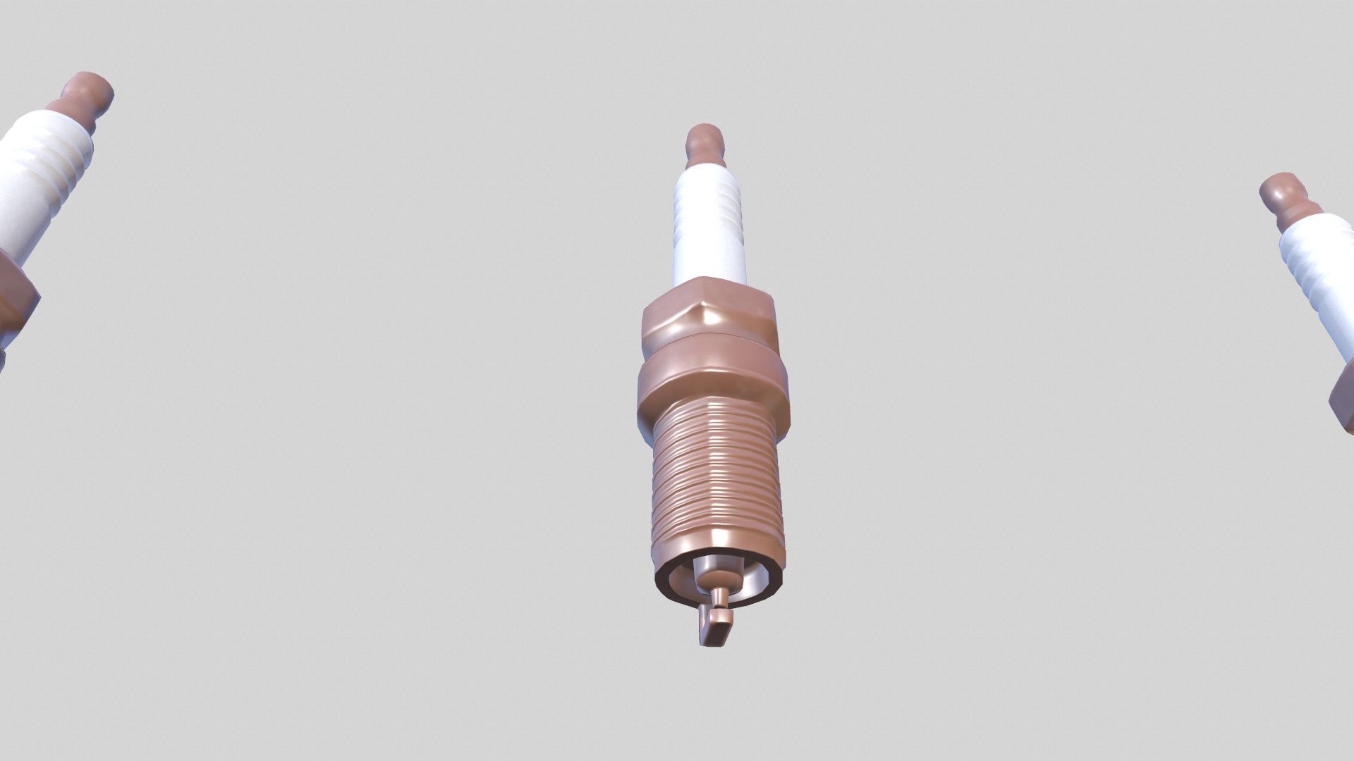 Spark Plug New Low-poly 3D model_4