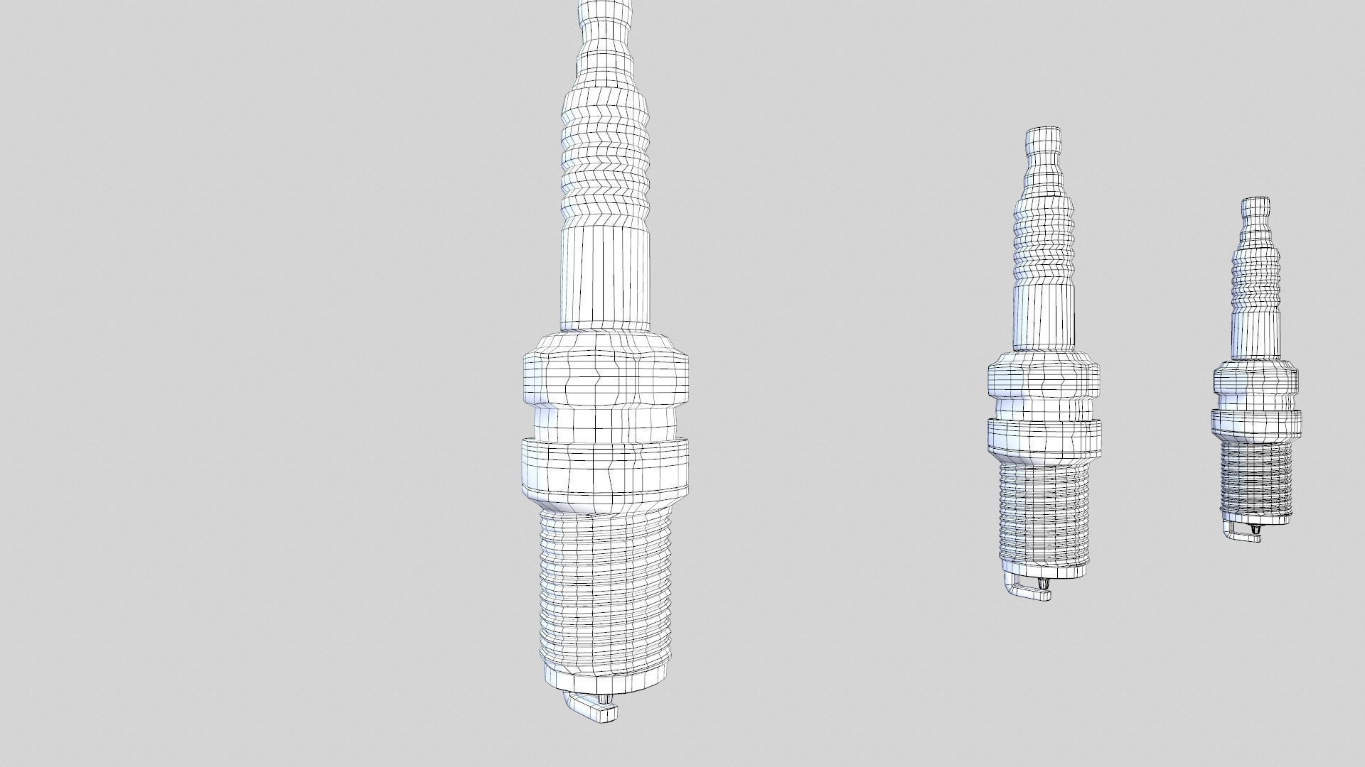 Spark Plug New Low-poly 3D model_12