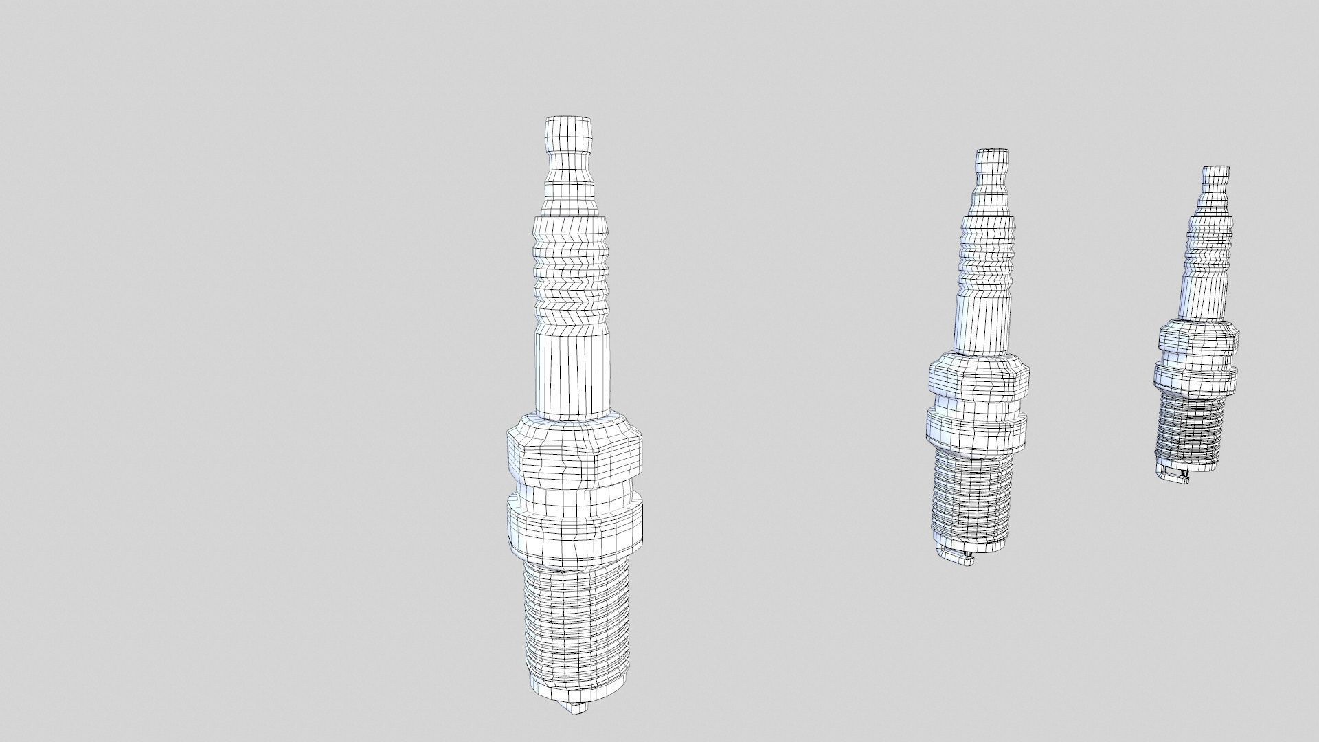 Spark Plug New Low-poly 3D model_13