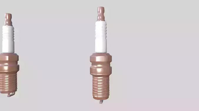 Spark Plug New Low-poly 3D model