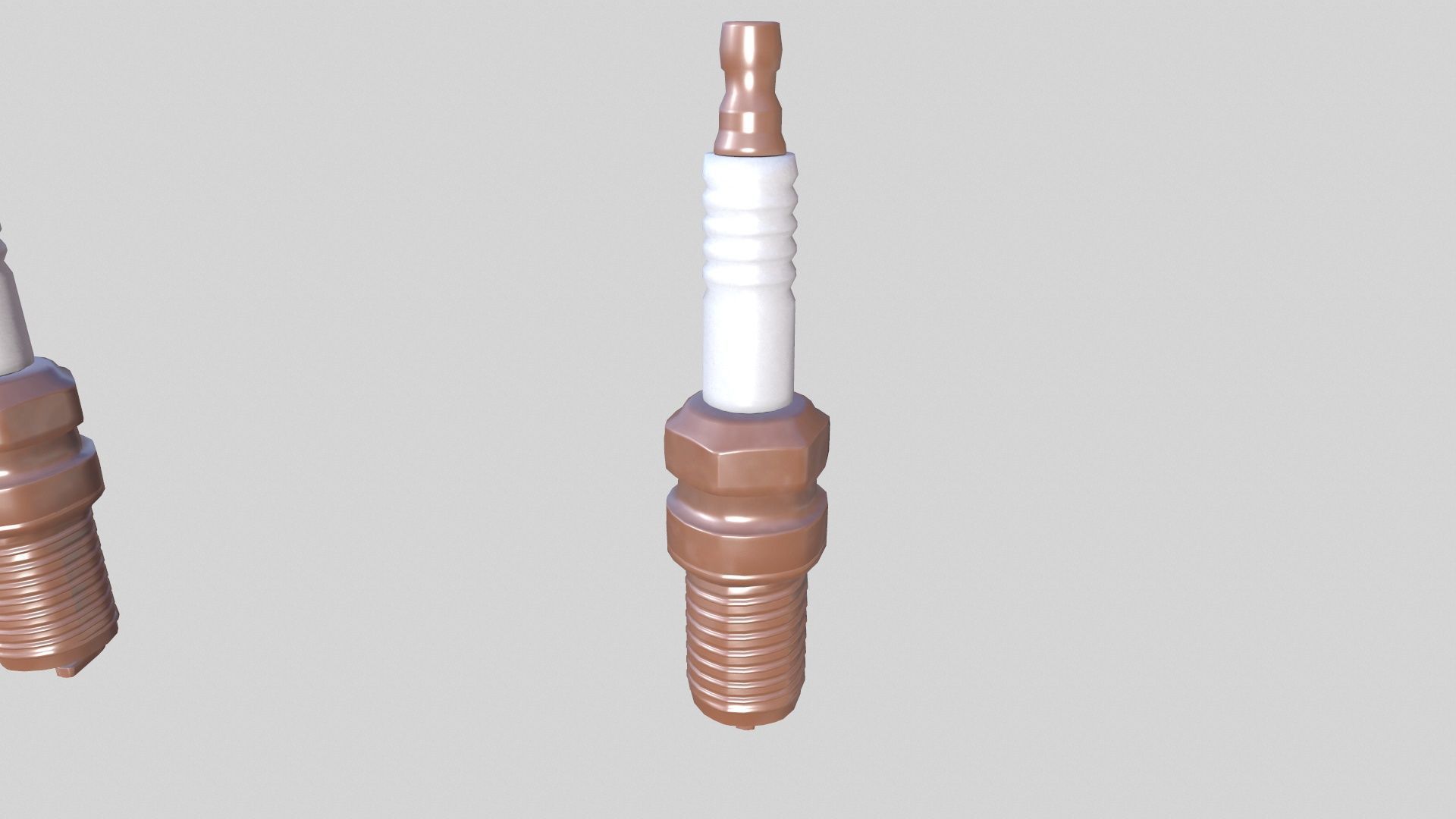 Spark Plug New Low-poly 3D model_7