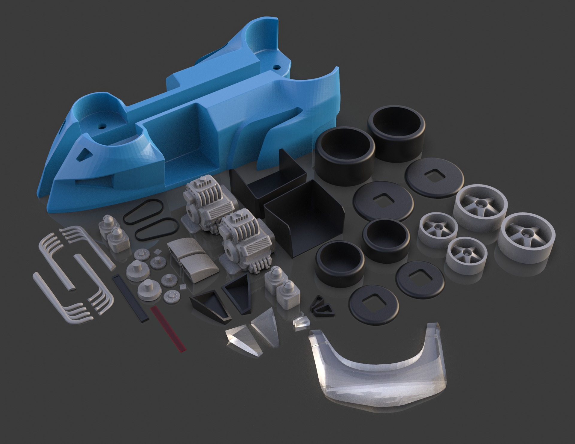 Hot Wheels Twin Mill car 3D Printing file 3D print model_2