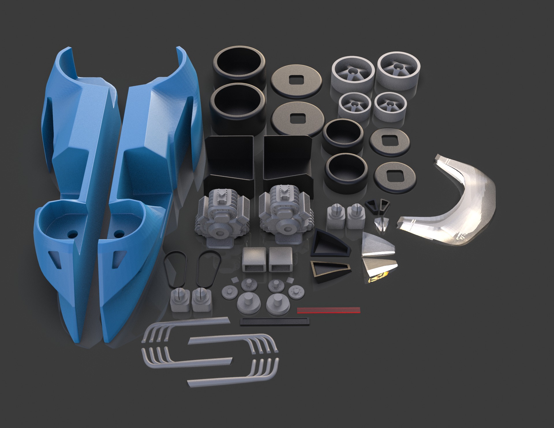 Hot Wheels Twin Mill car 3D Printing file 3D print model_4