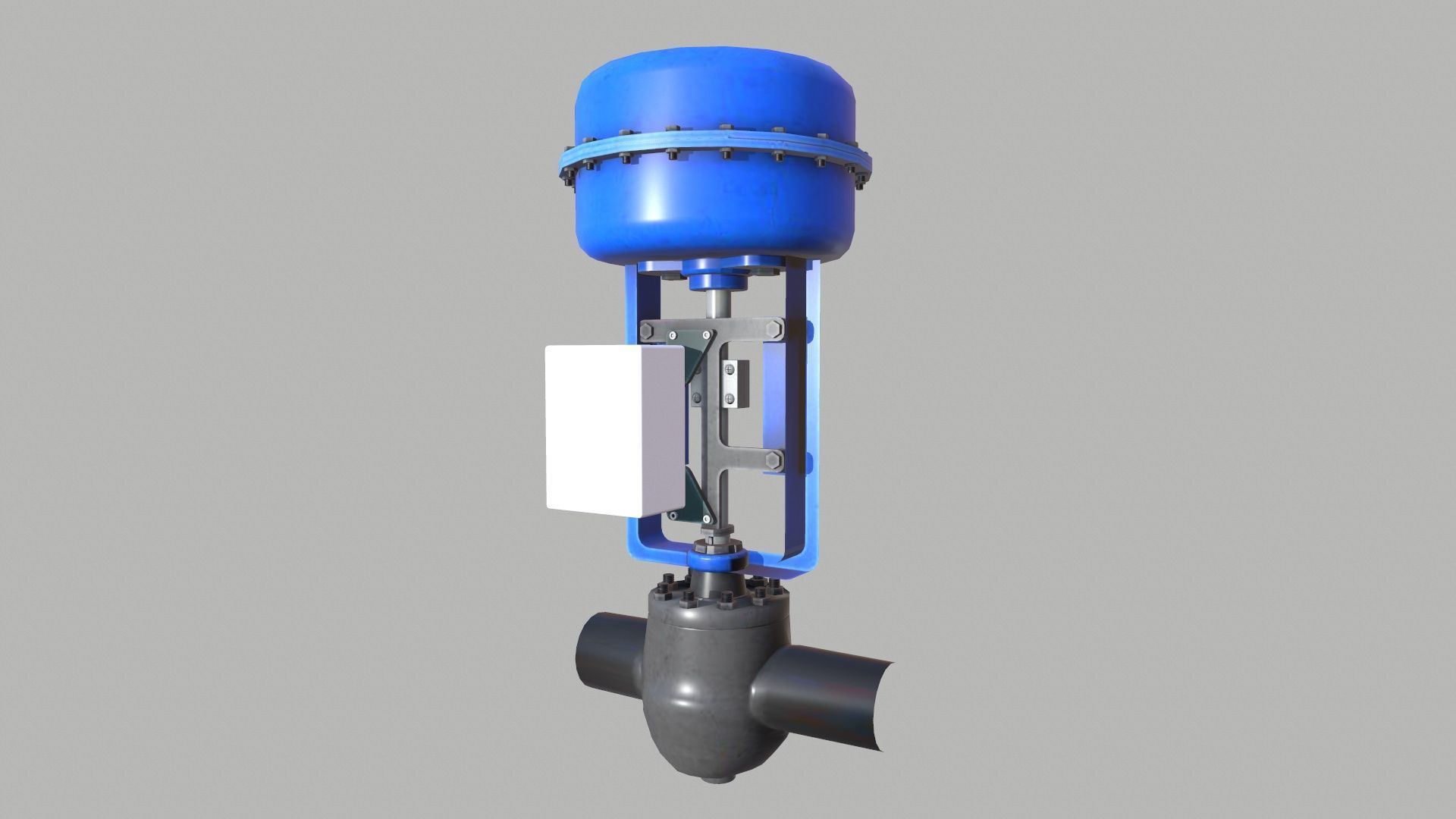 Control Valve Low-poly 3D model_2