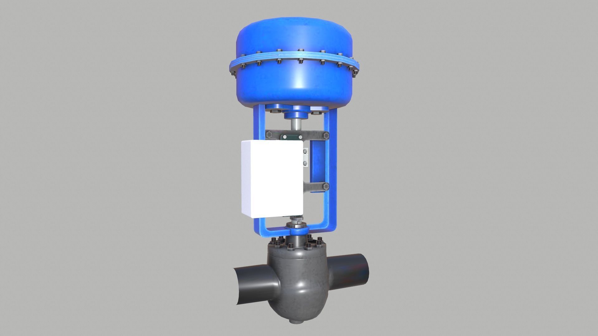 Control Valve Low-poly 3D model_3