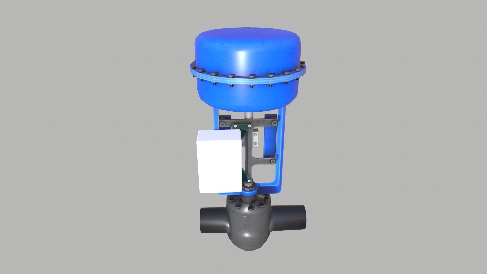 Control Valve Low-poly 3D model_9