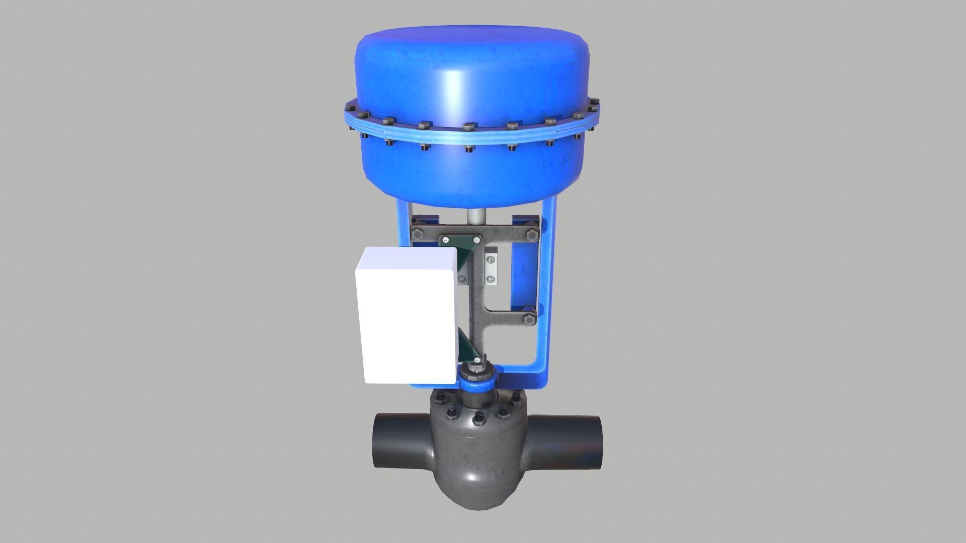 Control Valve Low-poly 3D model_4