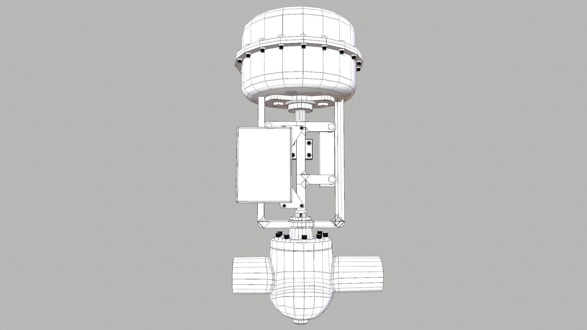 Control Valve Low-poly 3D model_12