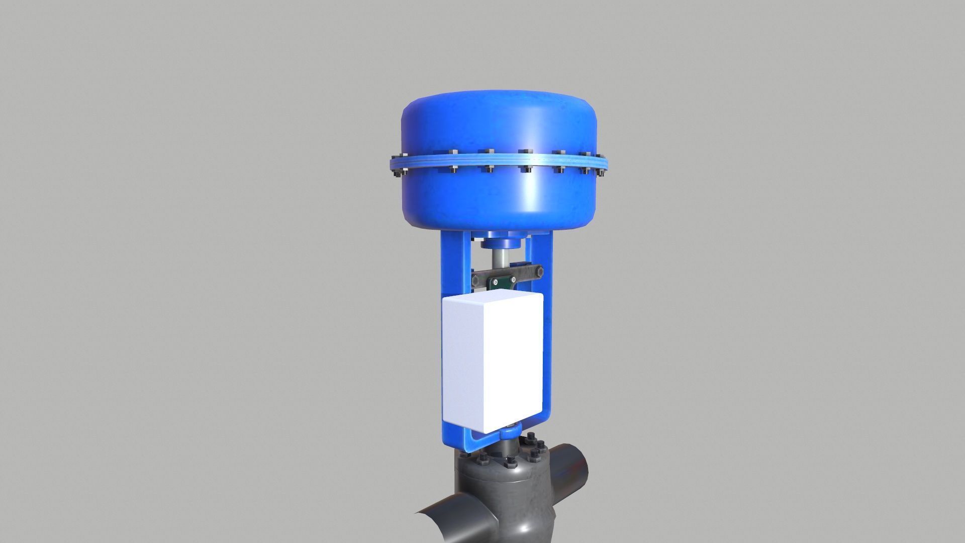 Control Valve Low-poly 3D model_8
