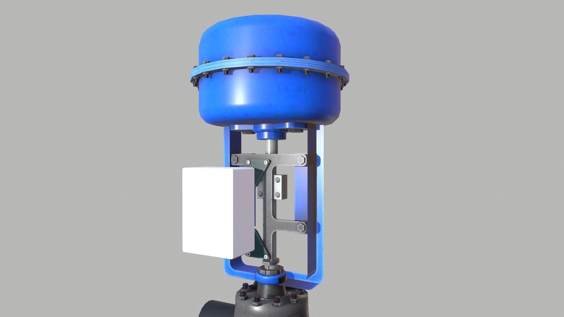 Control Valve Low-poly 3D model_6