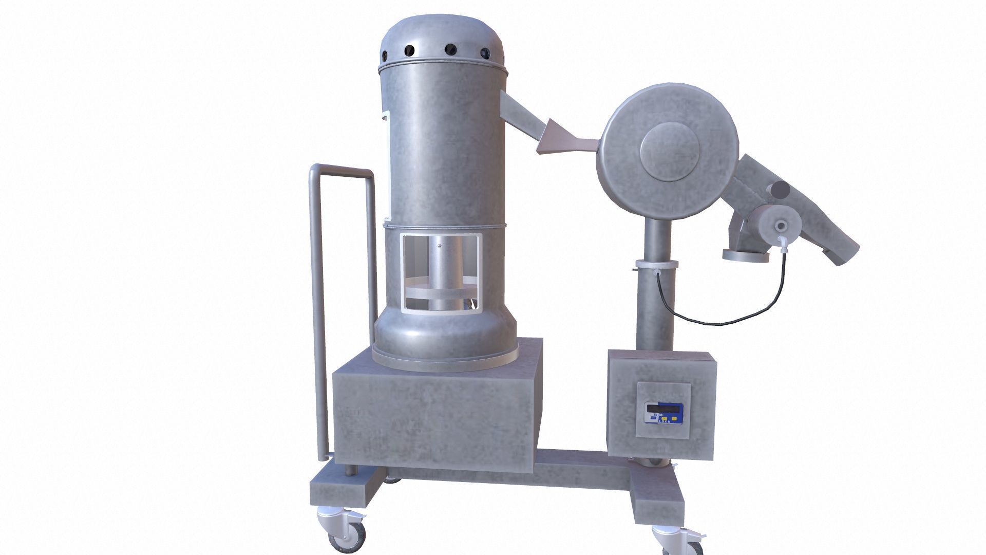 Tablet Compression Machine Low-poly 3D model_10