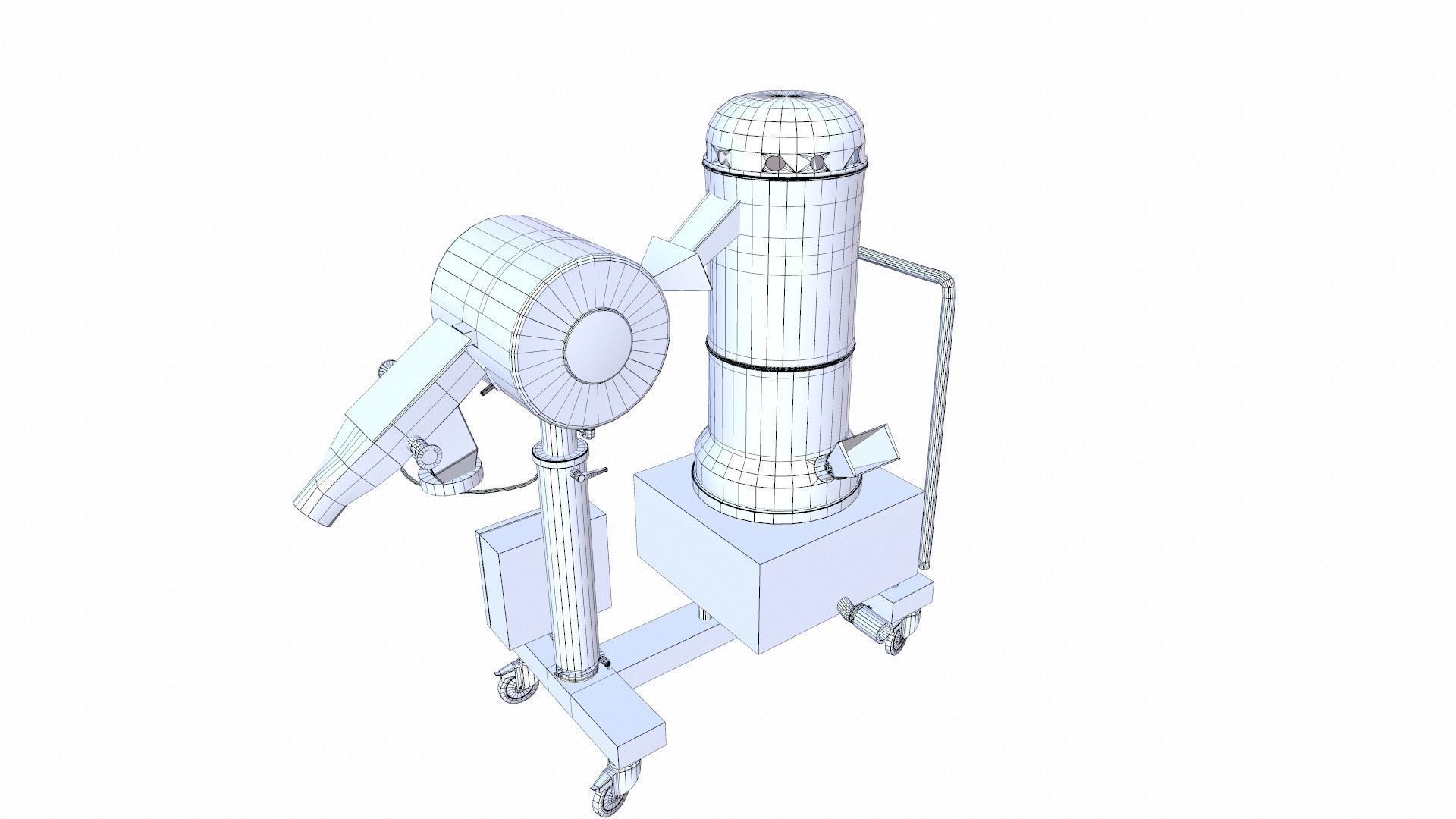 Tablet Compression Machine Low-poly 3D model_13