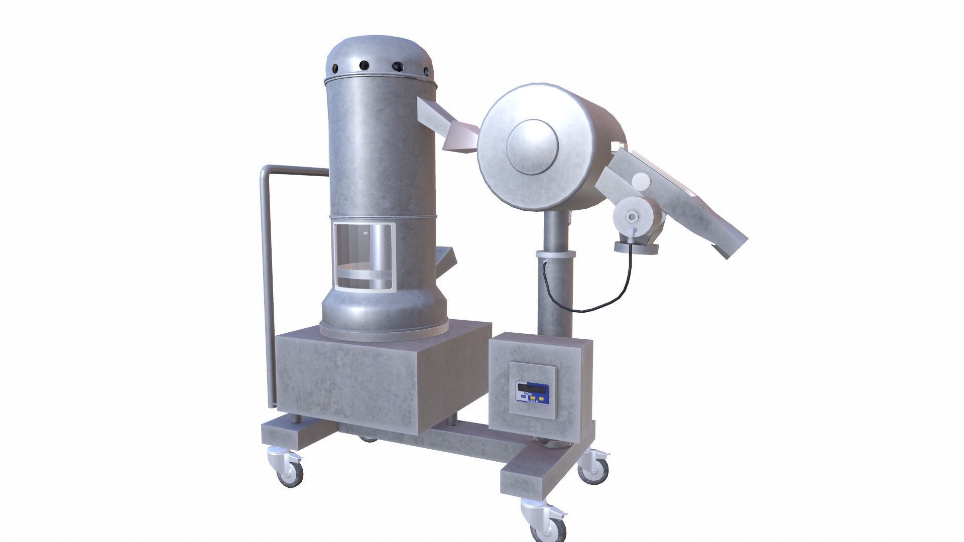 Tablet Compression Machine Low-poly 3D model_2