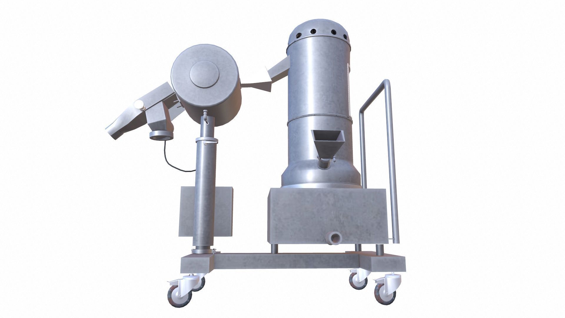 Tablet Compression Machine Low-poly 3D model_5