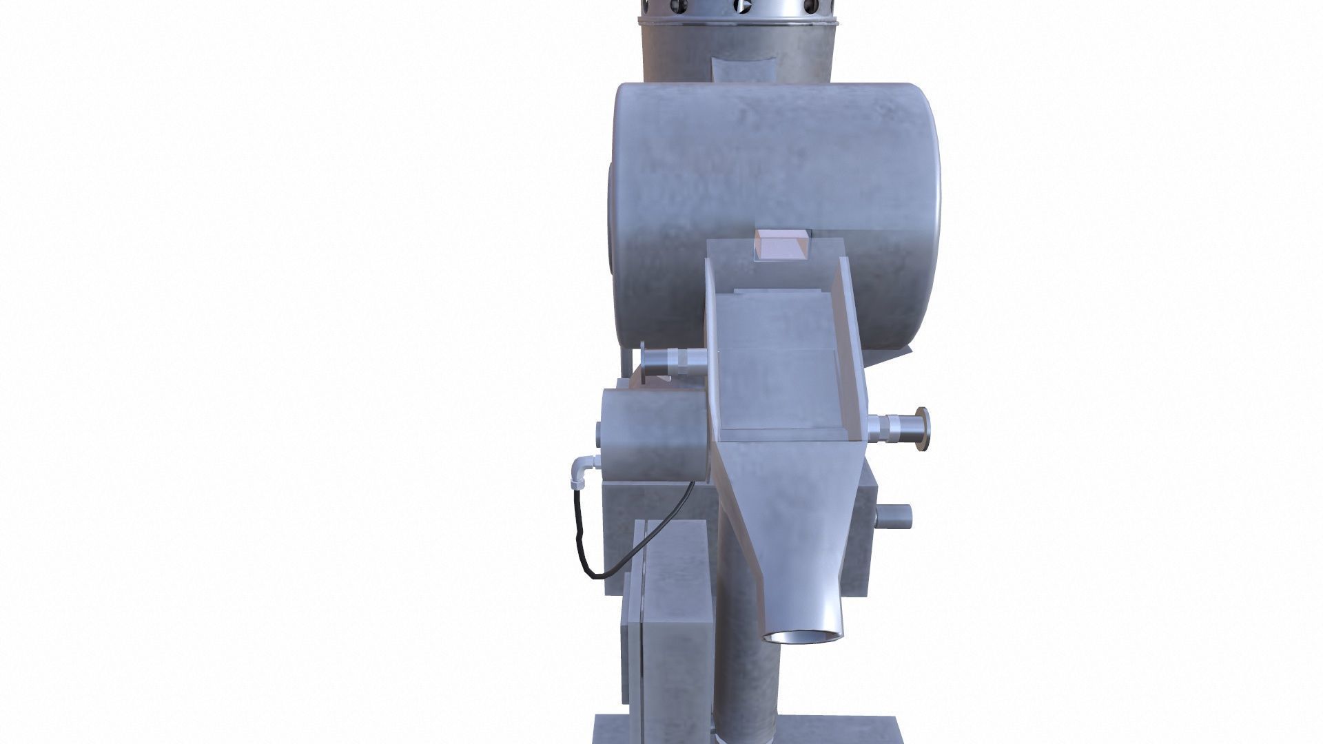 Tablet Compression Machine Low-poly 3D model_8