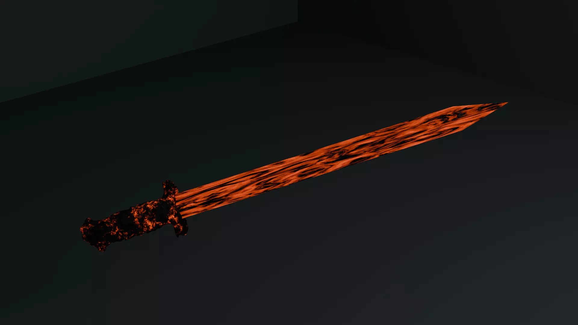 Sword lava sword 3D print model_0