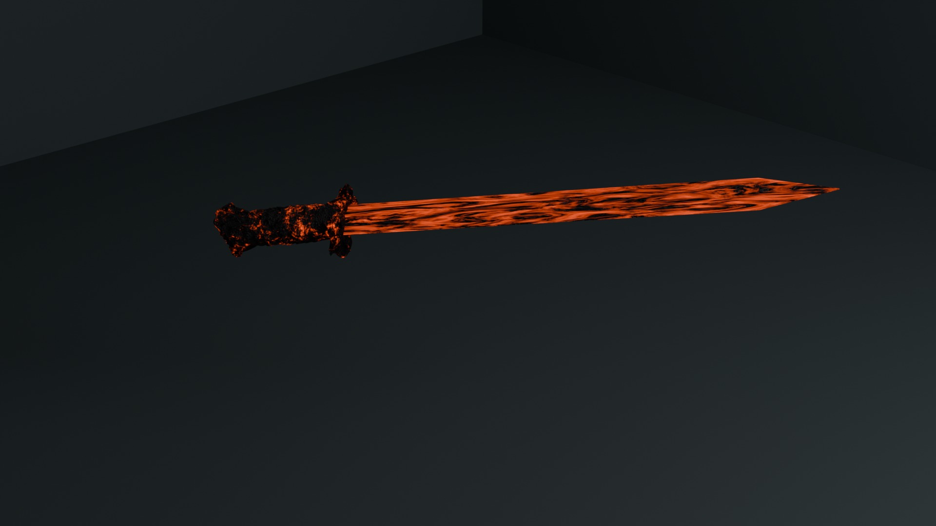 Sword lava sword 3D print model_2