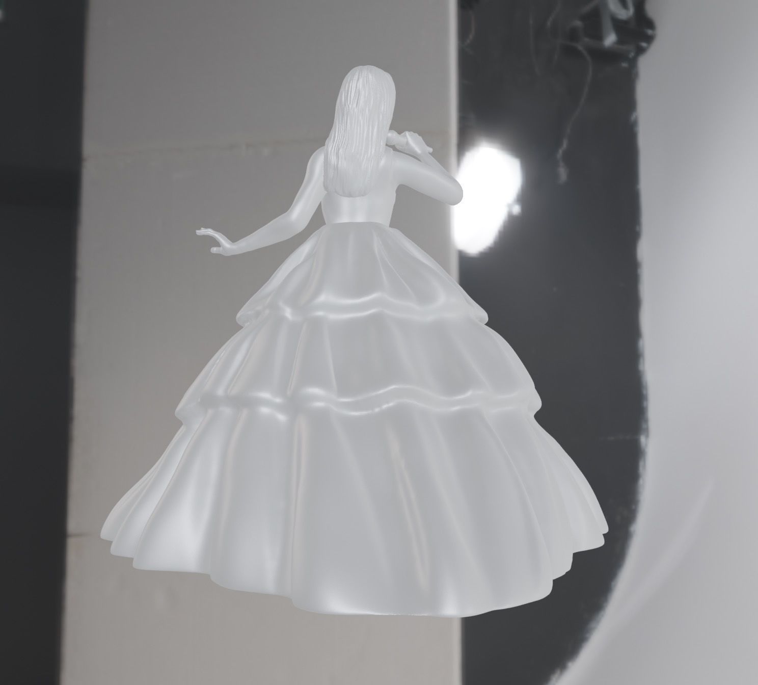 Taylor Swift Singing in Enchanted Flowing Dress Eras Tour 3D print model_6