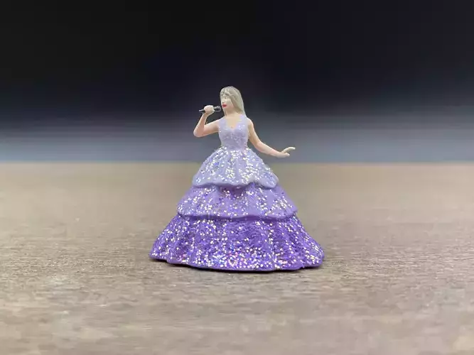 Taylor Swift Singing in Enchanted Flowing Dress Eras Tour