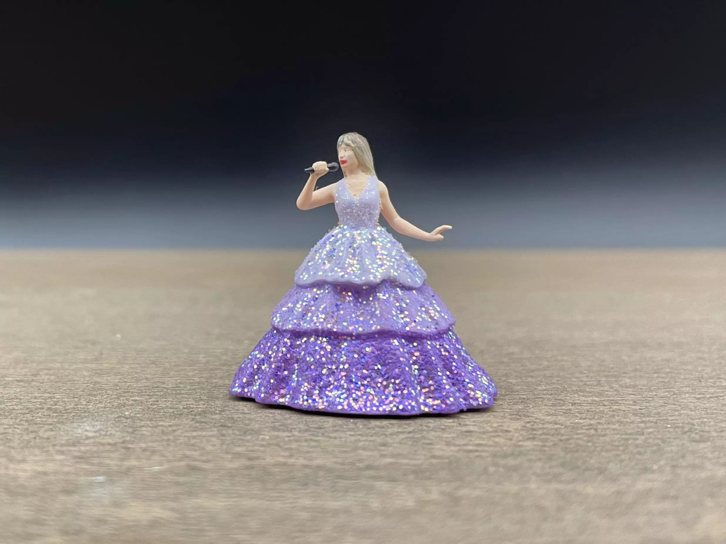 Taylor Swift Singing in Enchanted Flowing Dress Eras Tour 3D print model_0