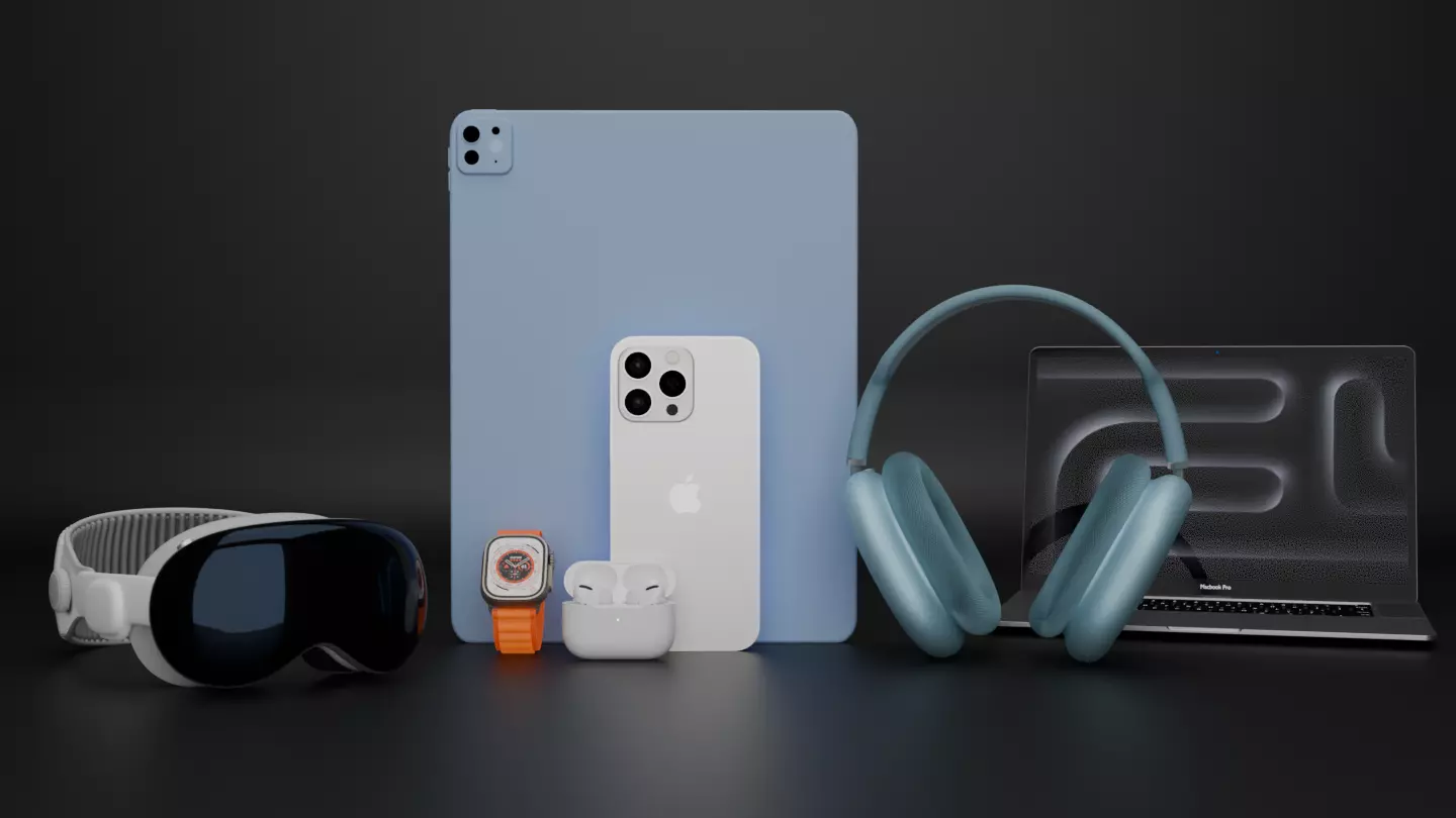 Package of ultimate Apple Products Collection Bundle 3D model_0