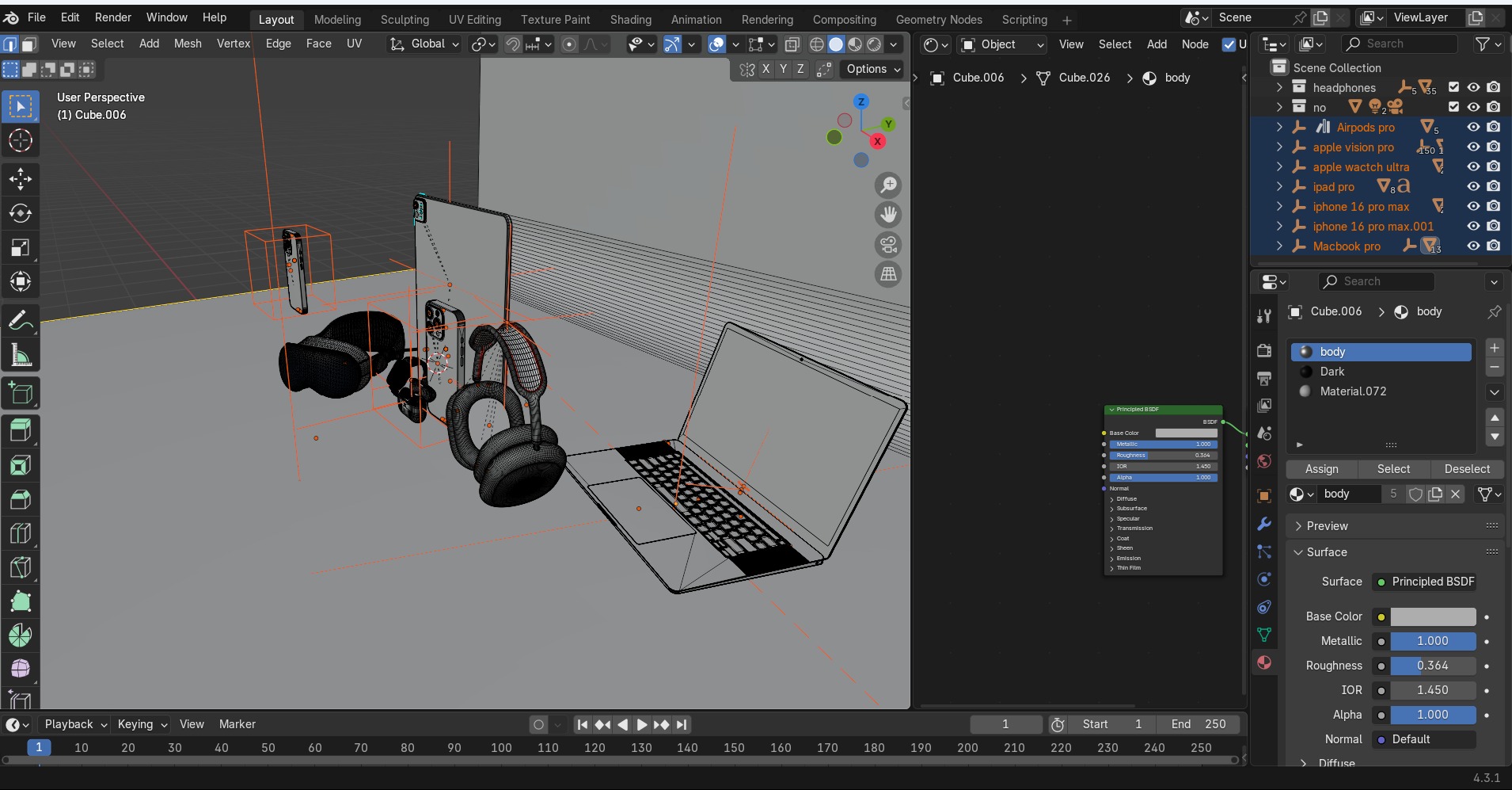 Package of ultimate Apple Products Collection Bundle 3D model_77