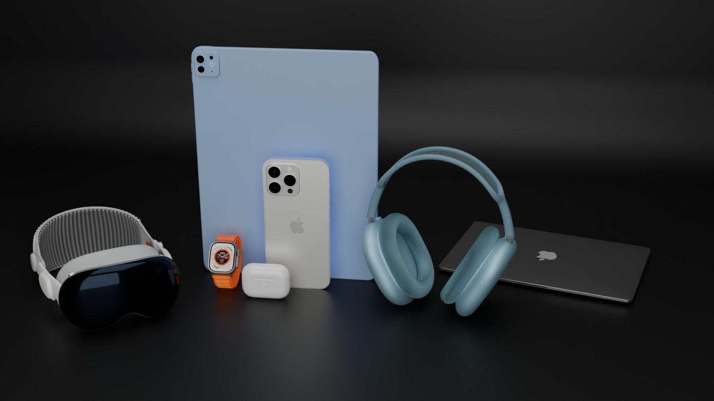 Package of ultimate Apple Products Collection Bundle 3D model_10