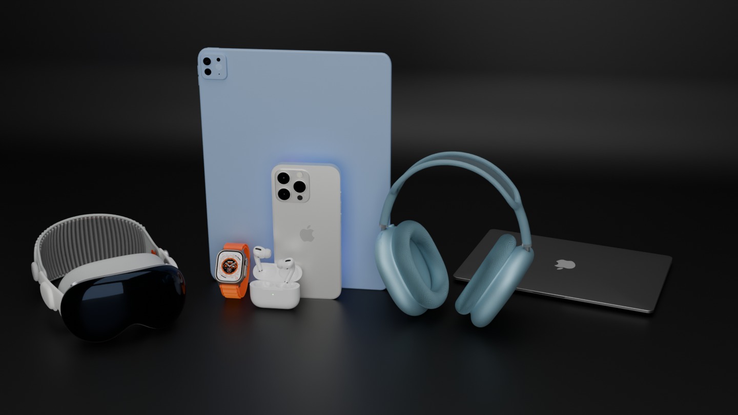 Package of ultimate Apple Products Collection Bundle 3D model_9