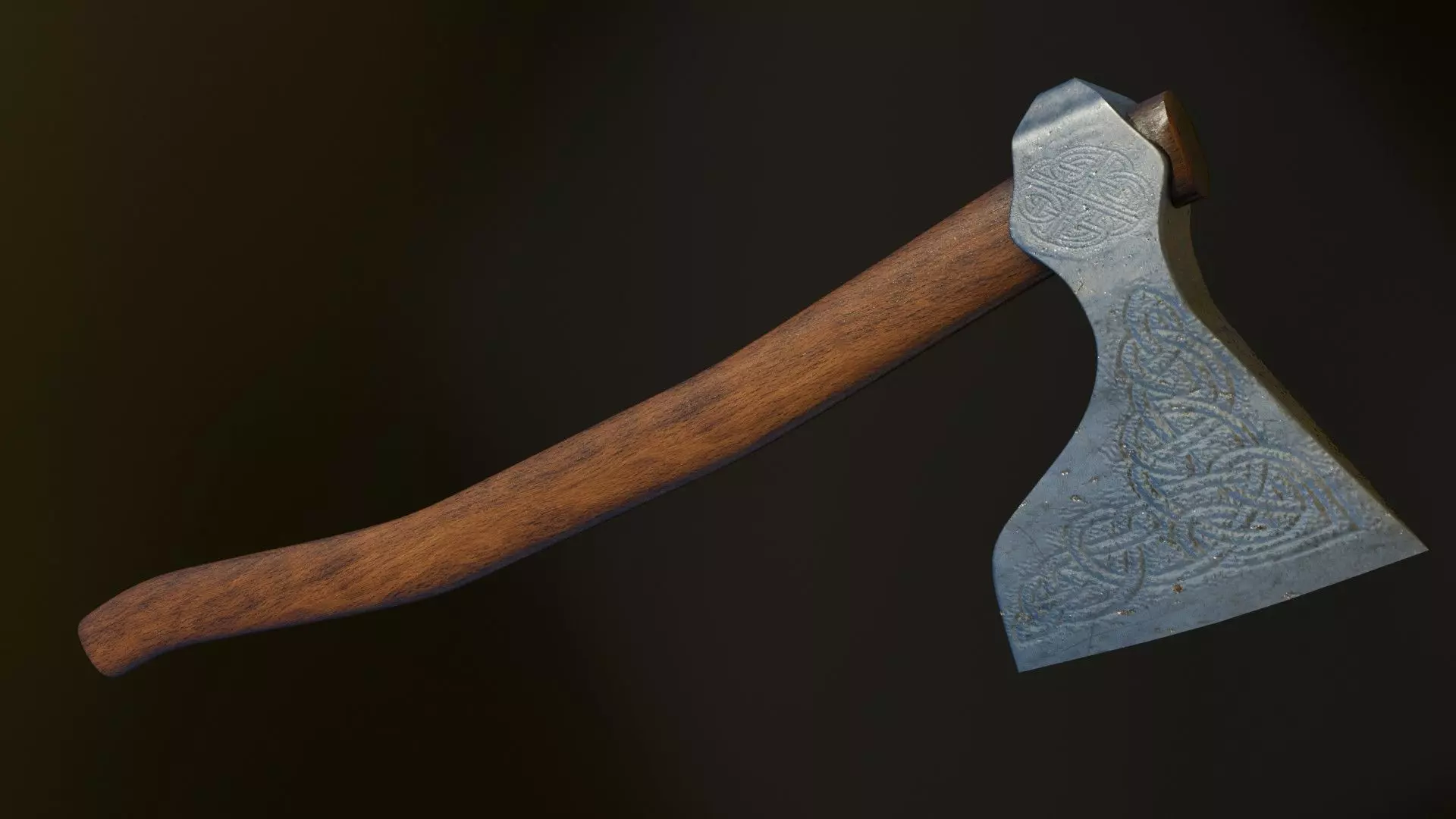 Medieval Viking Axe Free low-poly 3D model