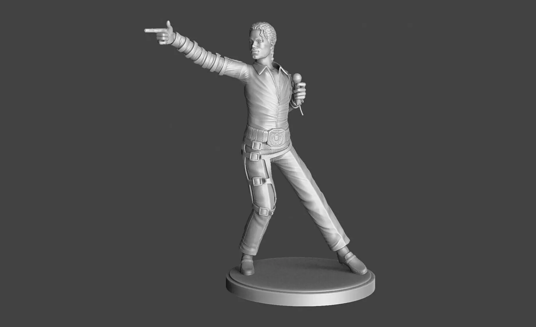 Michael Jackson full length for 3D printing STL              3D print model_0