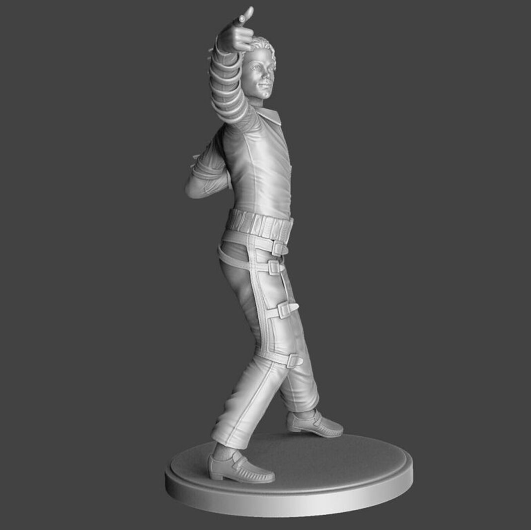 Michael Jackson full length for 3D printing STL              3D print model_2